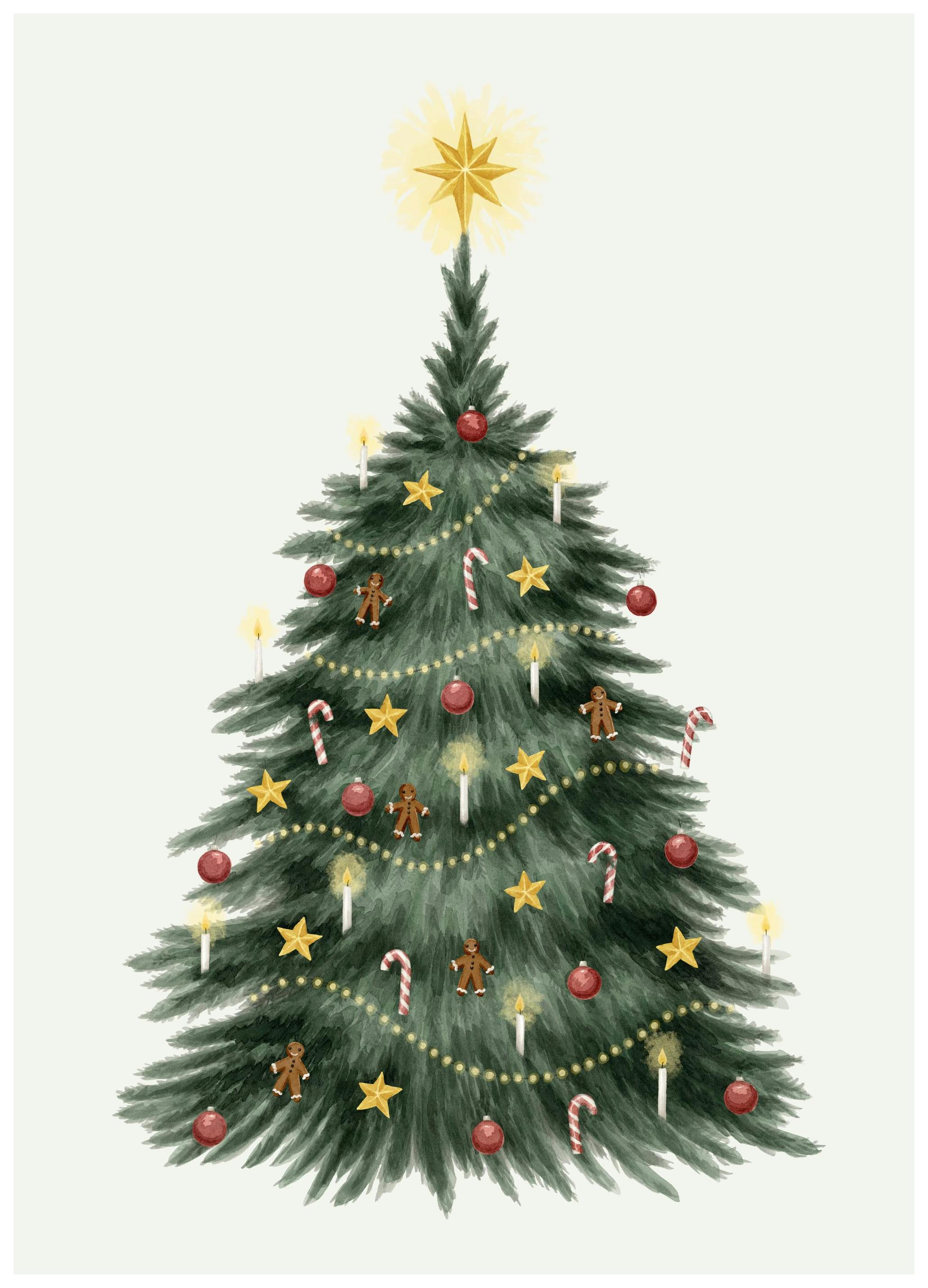 Prints - Christmas Tree Print (100x150 cm) - Seasons