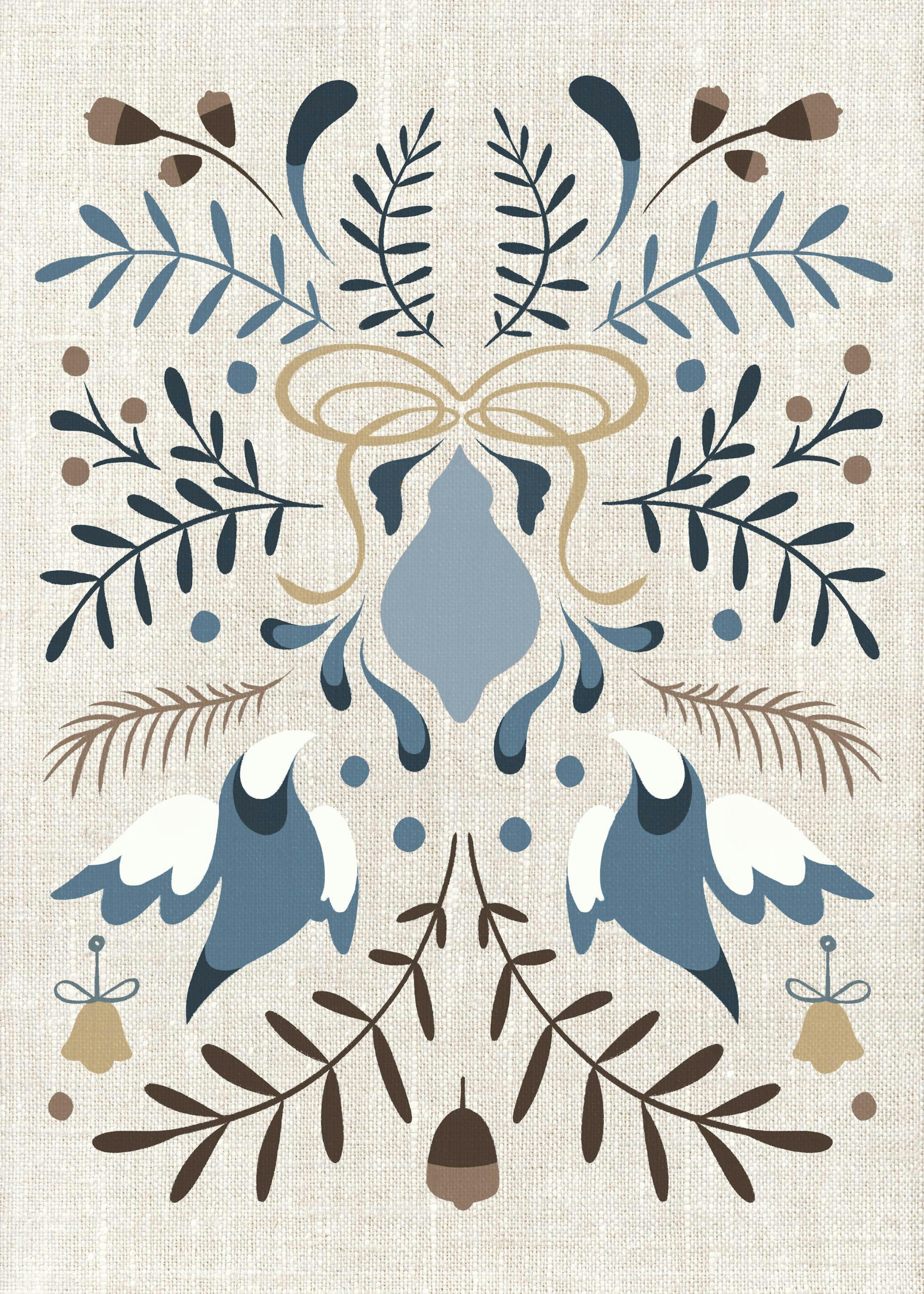 Holiday Folk Art Print 0