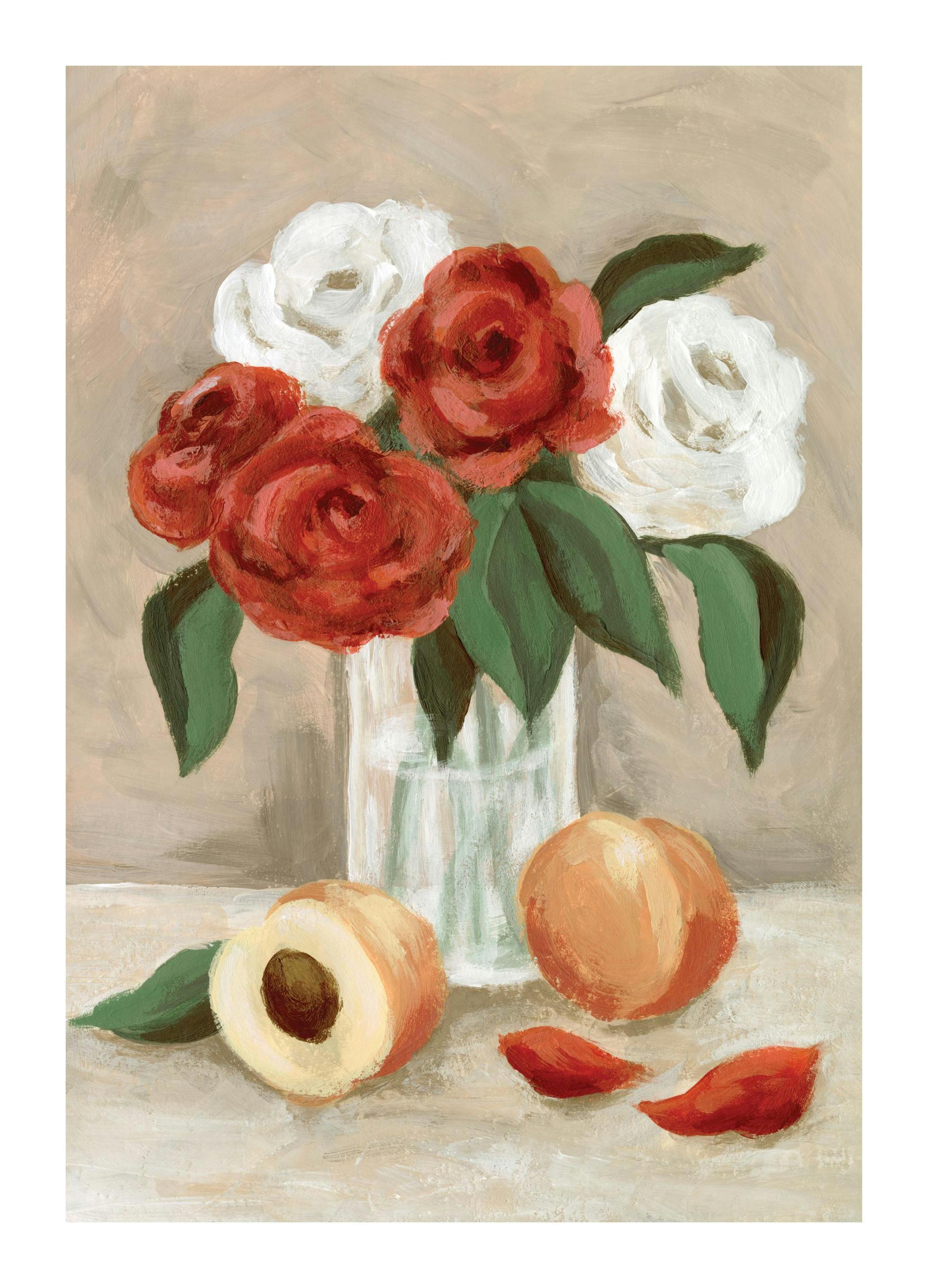 Flowers and Peaches Plakat (50x70 cm) - Plakater > Kunstplakater > Malerier