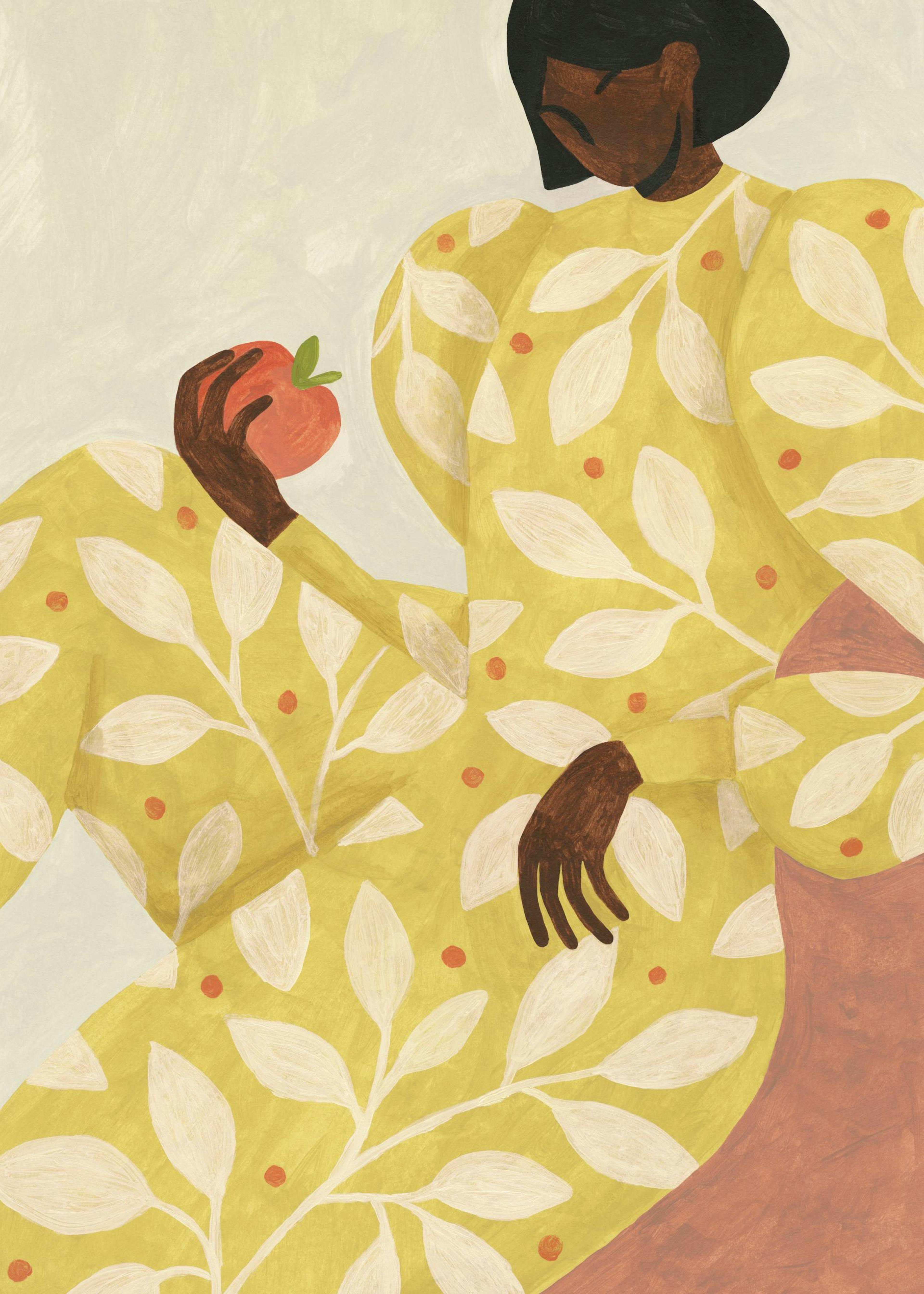 Female with Apricot Affiche 0