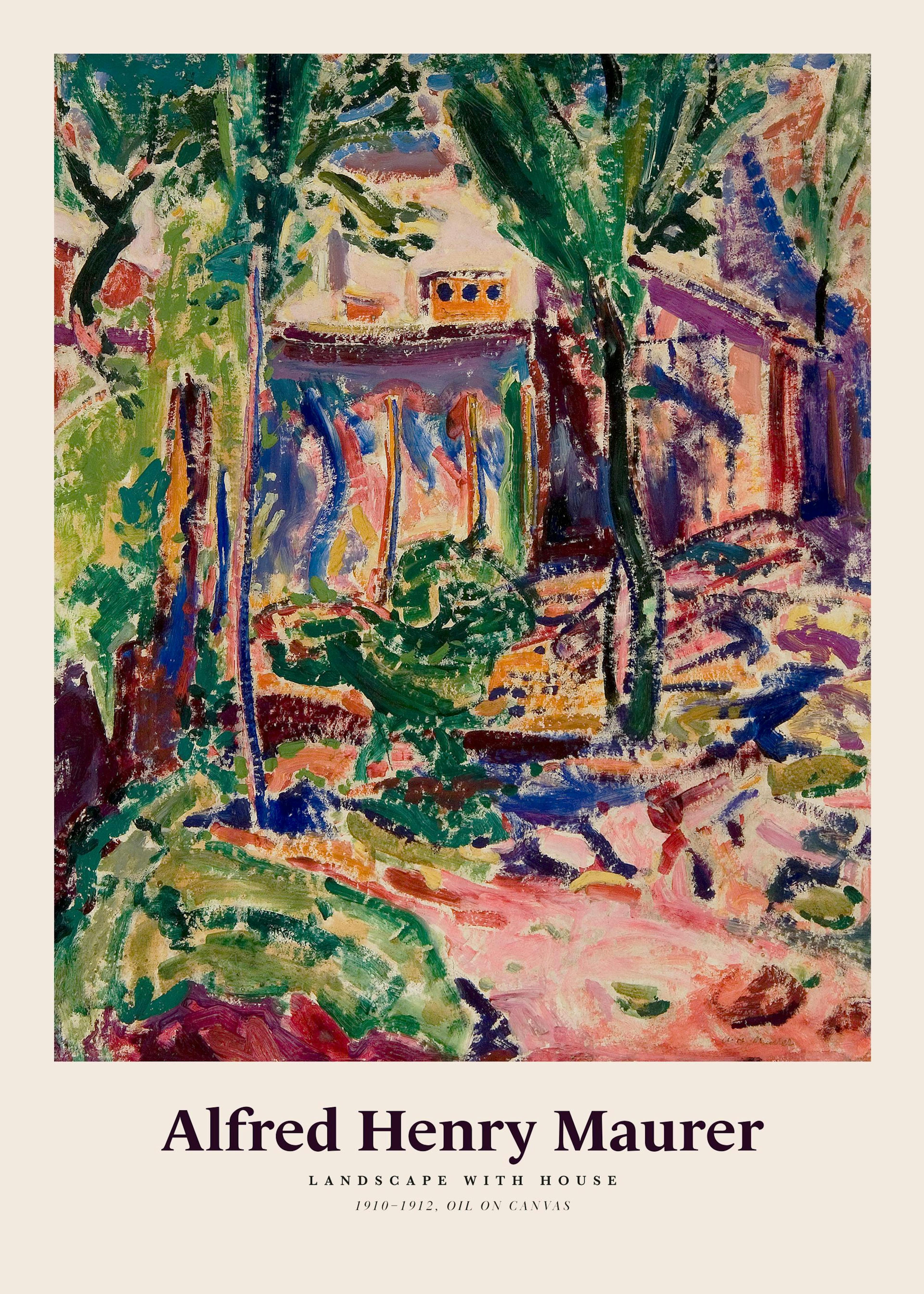 Alfred Henry Maurer - Landscape with House Poster 0