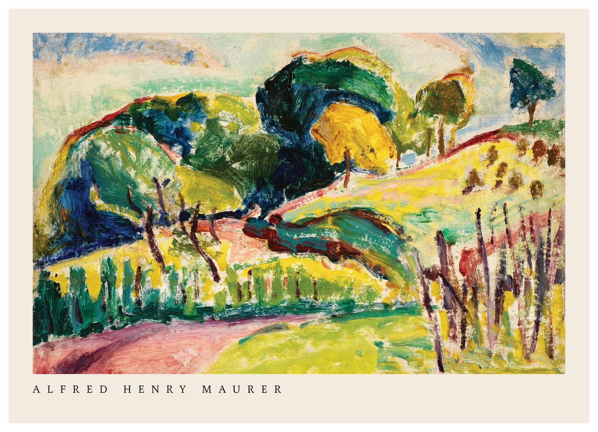 Alfred Henry Maurer - Hills Poster (30x40 cm)