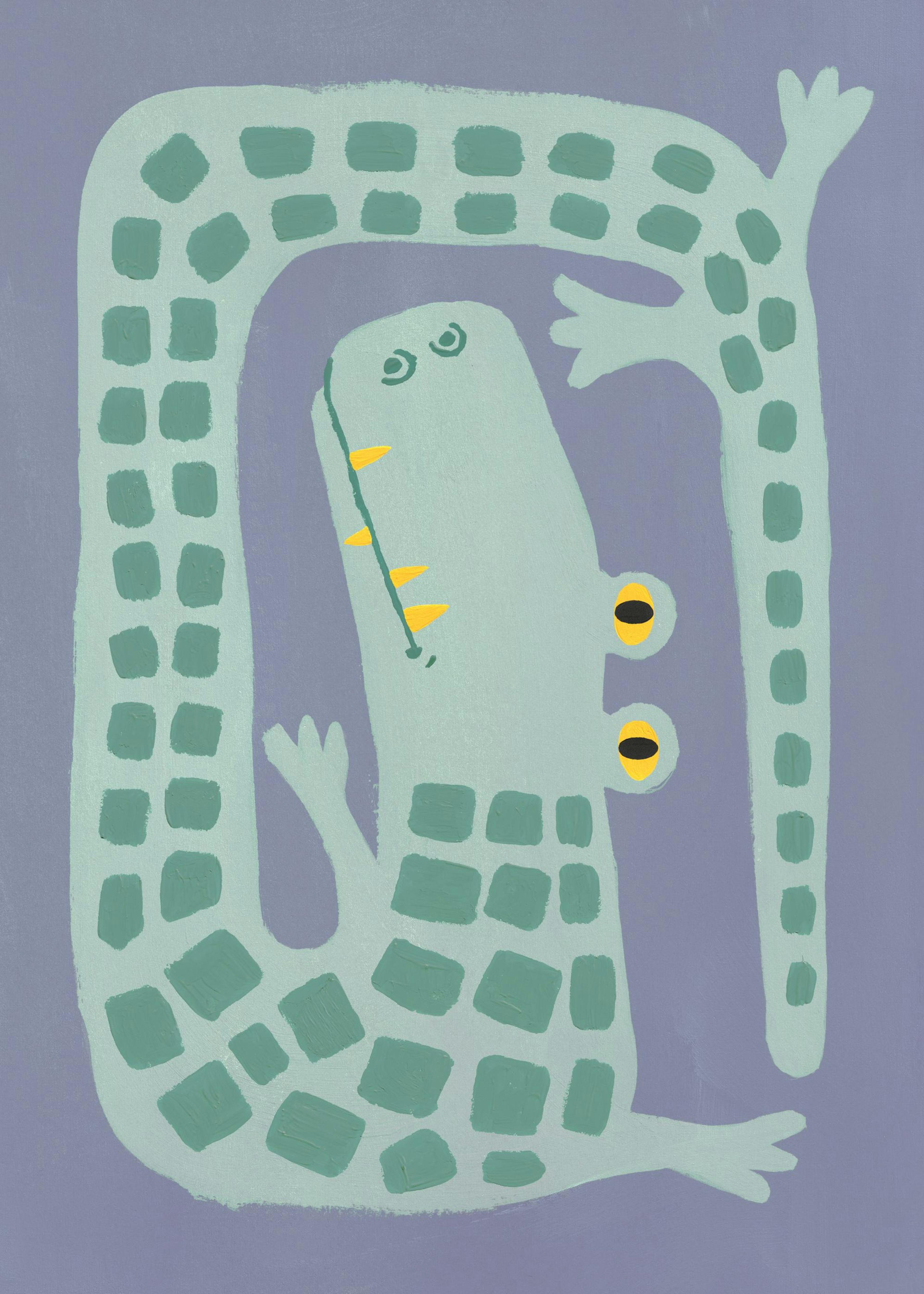 Crooked Crocodile Print 0