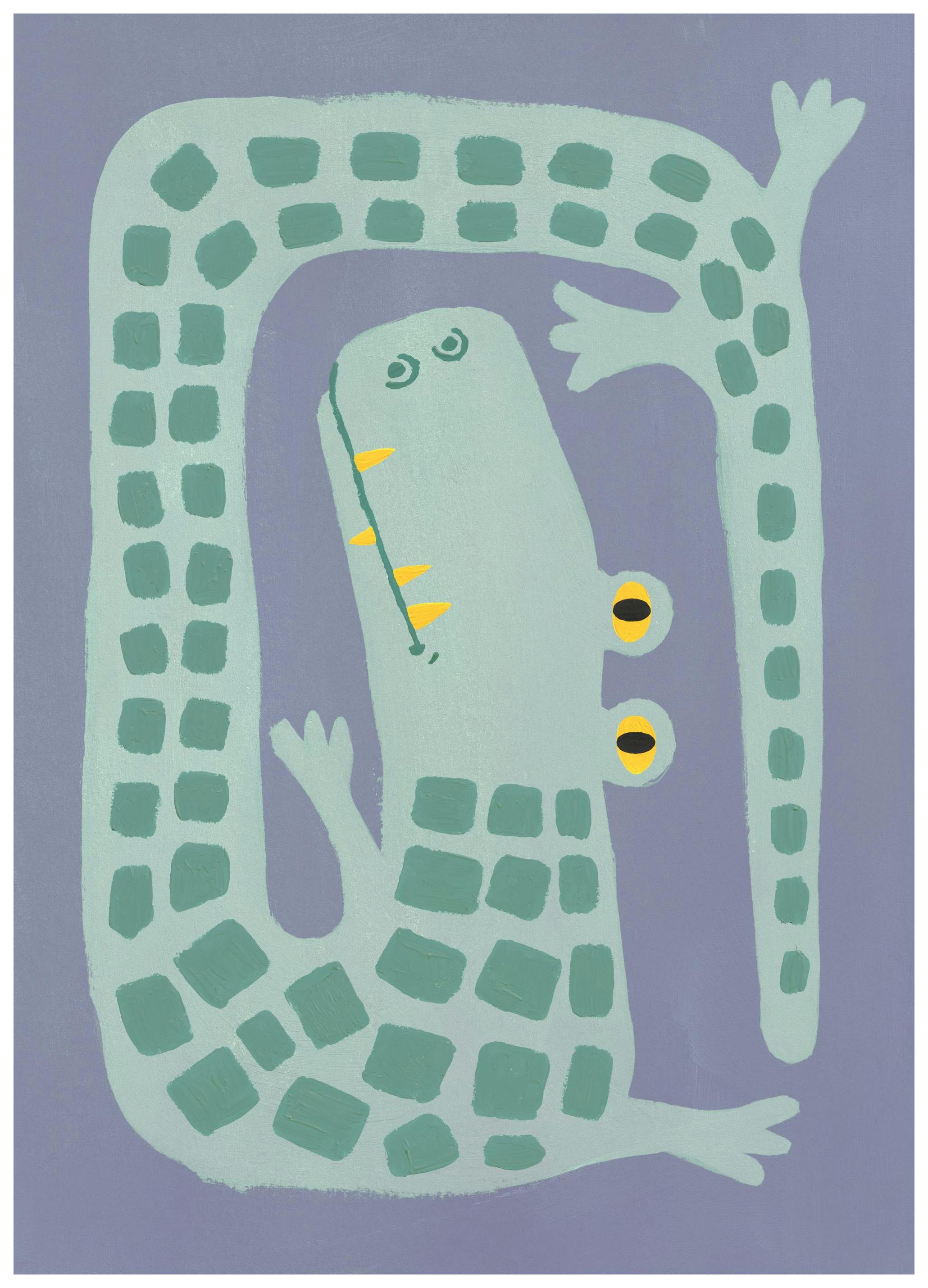 Crooked Crocodile Plakat (50x70 cm)- Plakaty dla dzieci