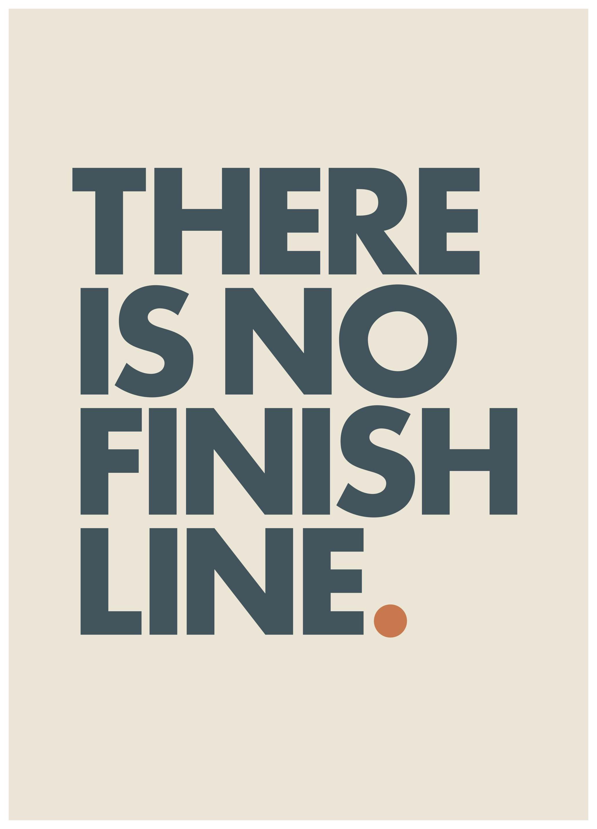 No Finish Line Poster (50x70 cm) -  Sportposter und Bilder