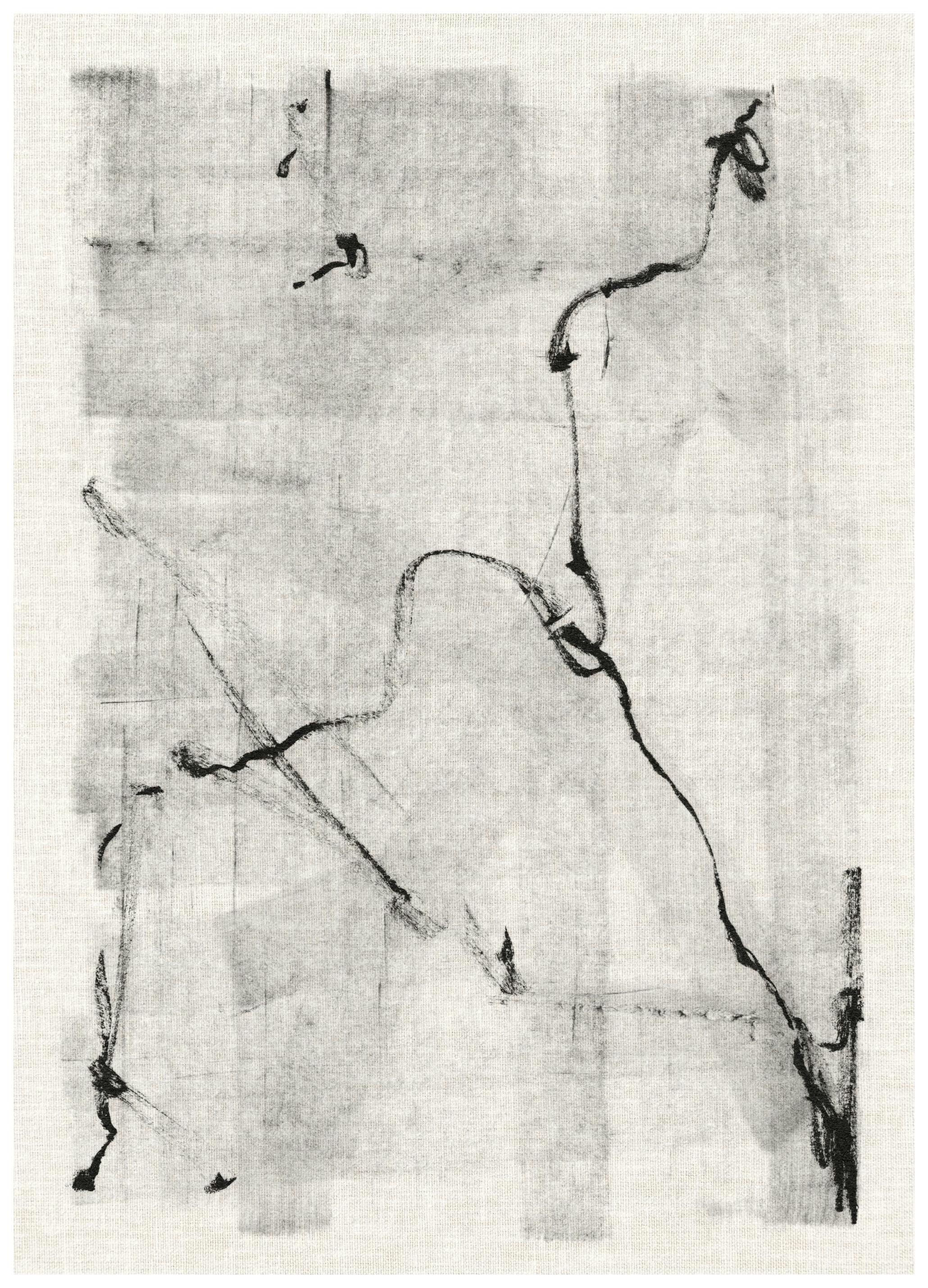 Black Lines Art Poster (30x40 cm)