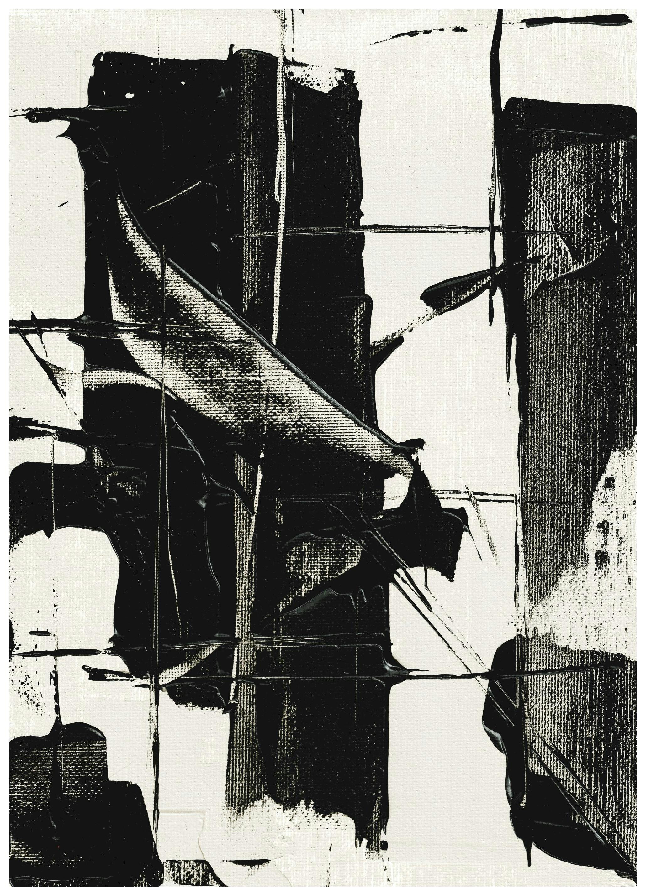 Dramatic Black Plakat (30x40 cm)- Sztuka abstrakcyjna