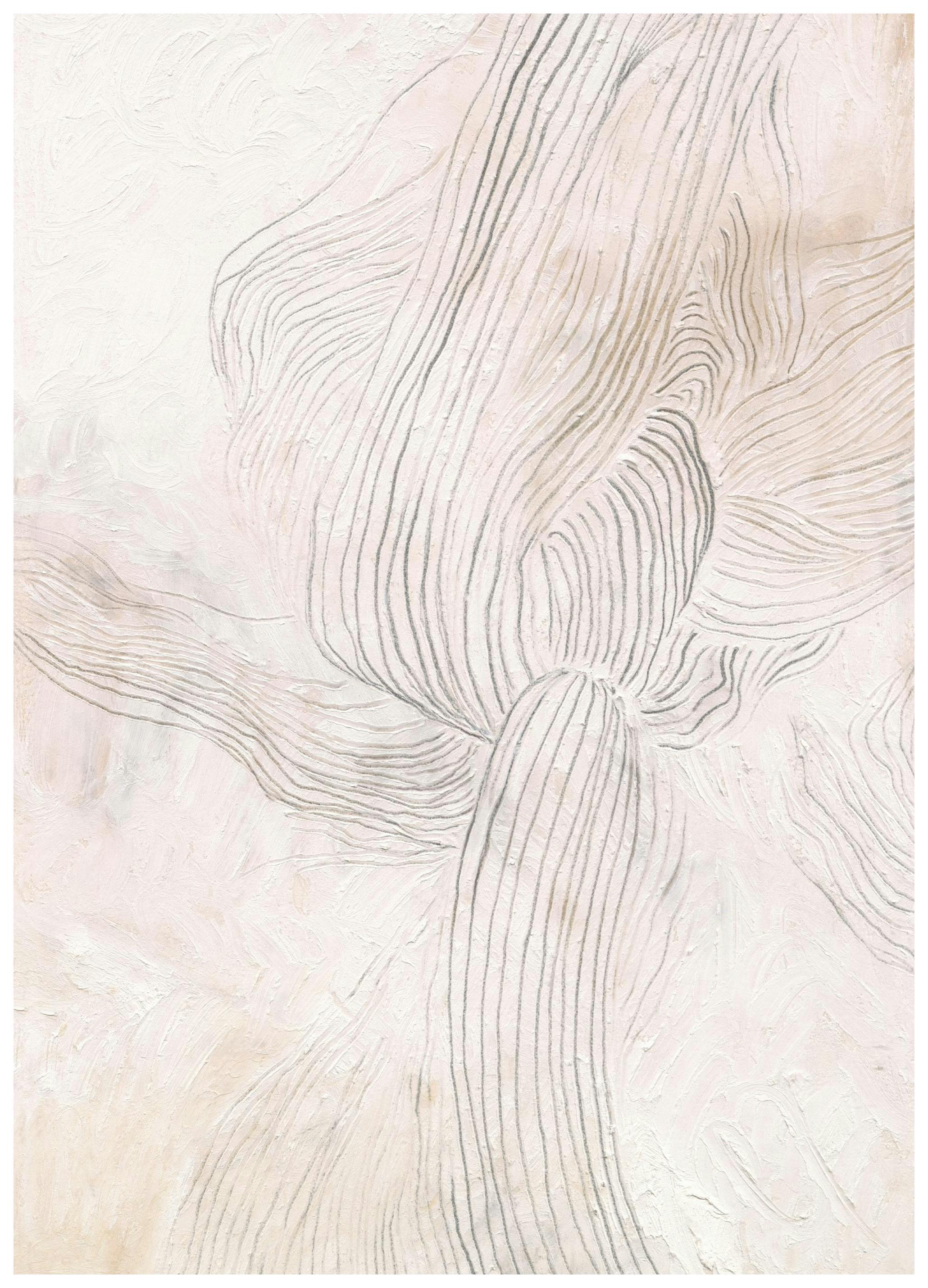 Prints - Soft Textured Lines Print (50x70 cm) - Abstract art prints
