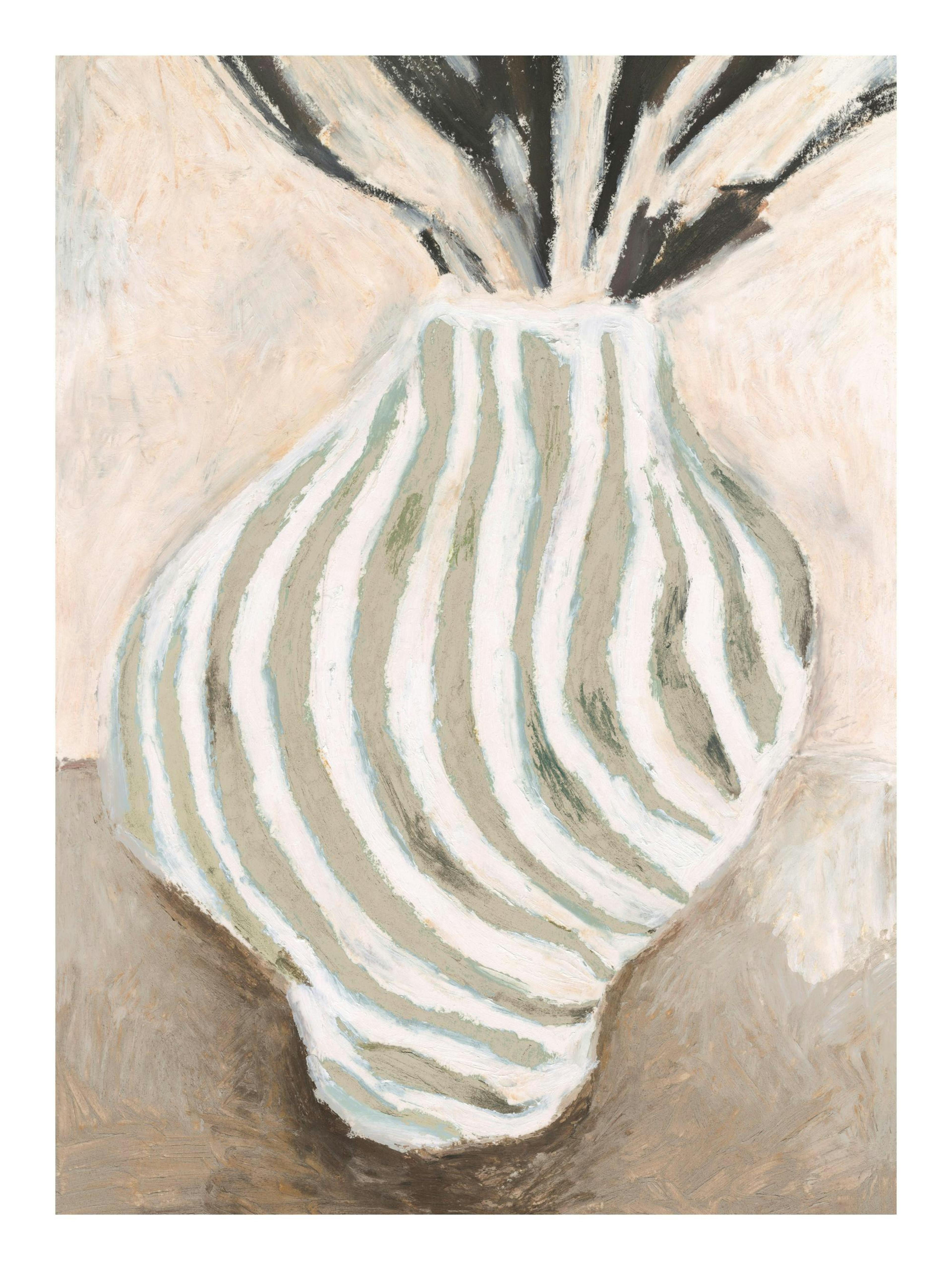 Striped Vase Print