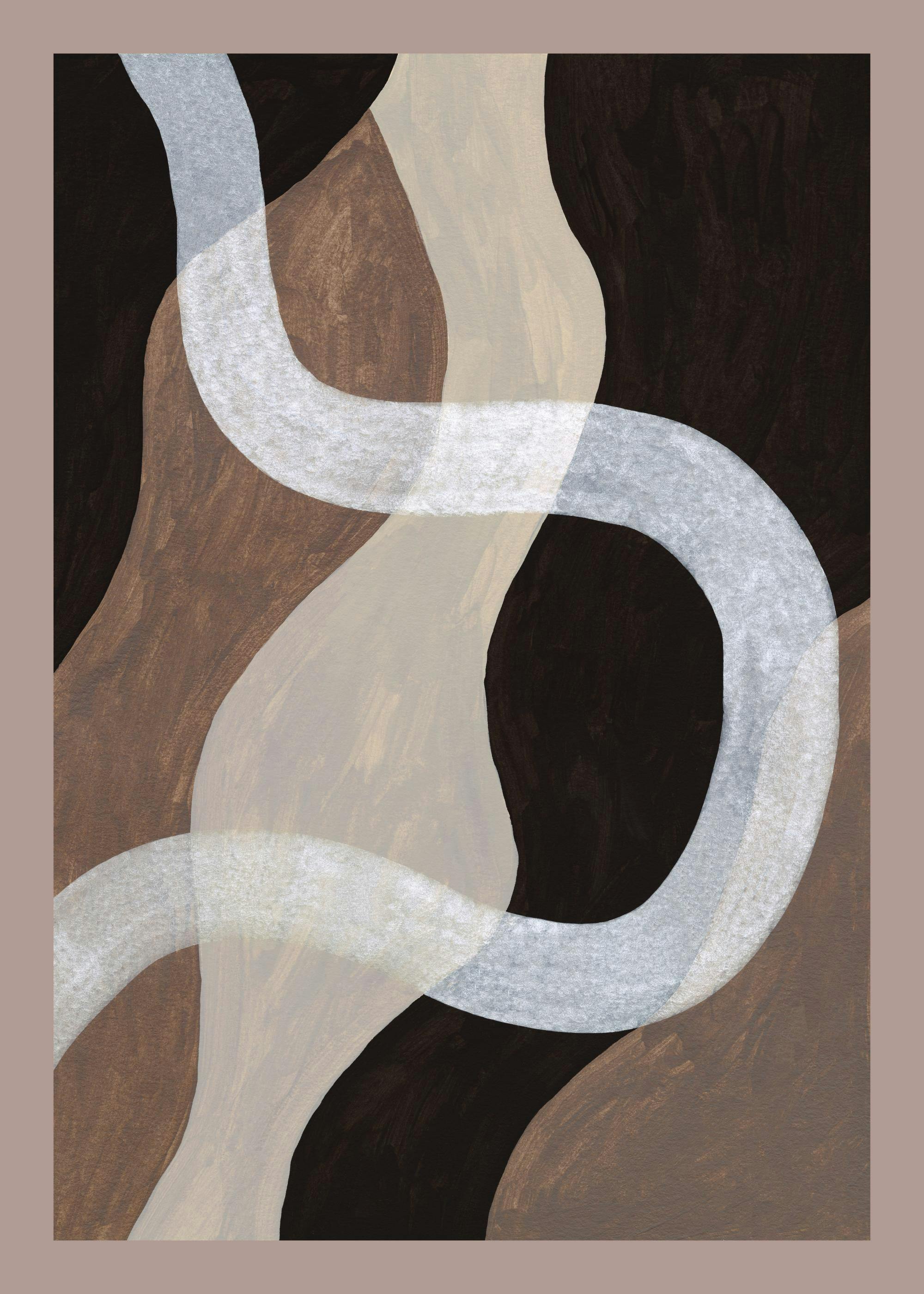 Dark Abstract Print 0
