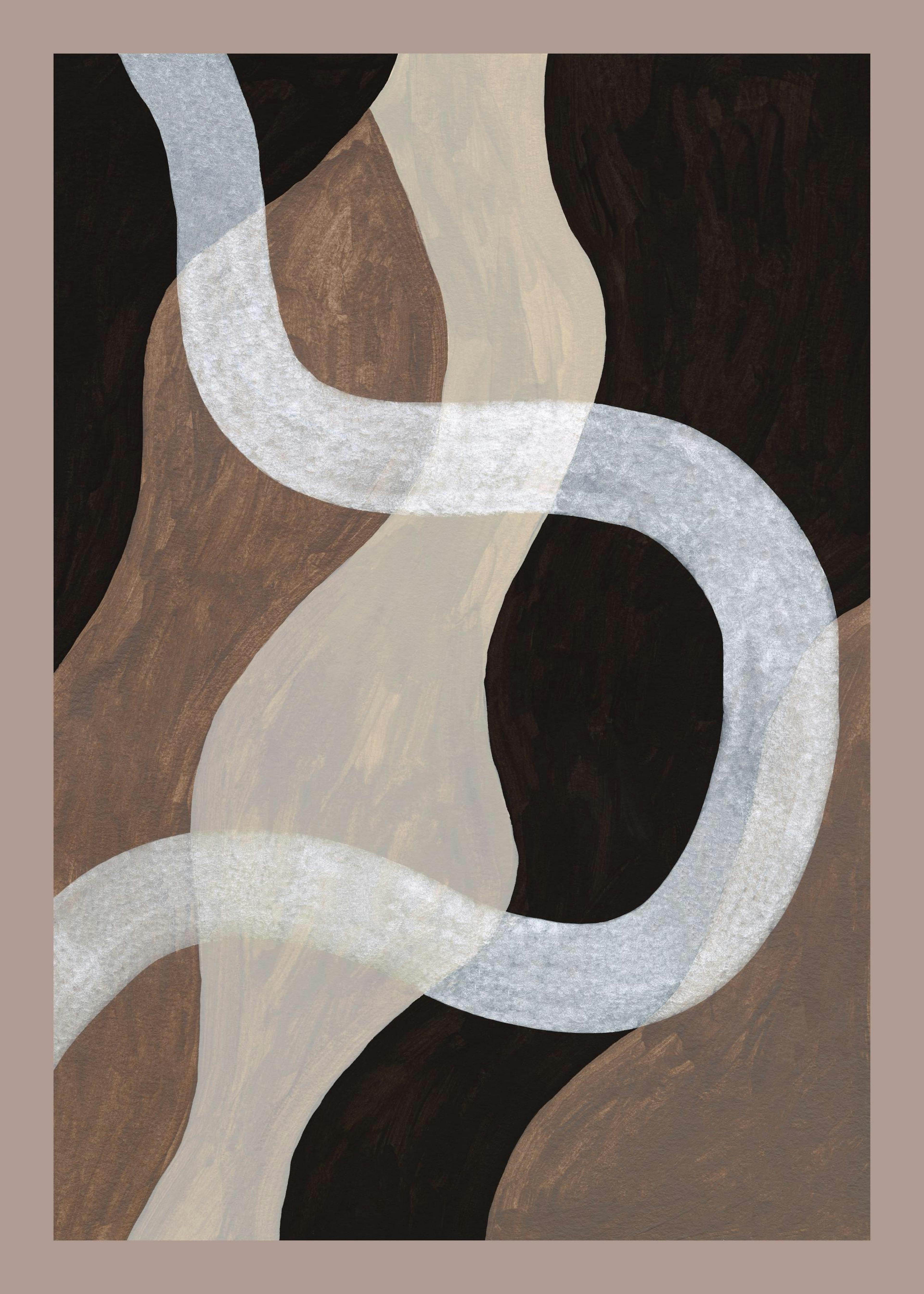 Dark Abstract Print 0