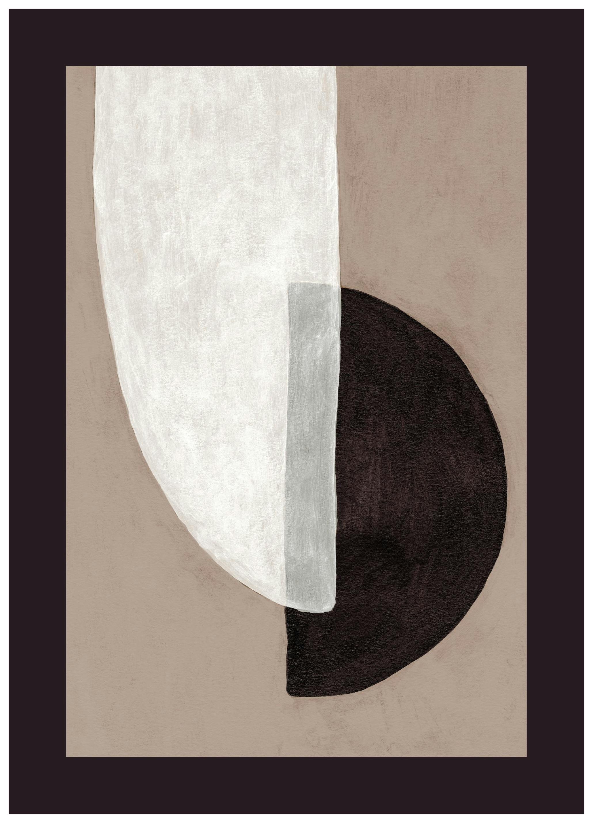 Prints - Dark Shapes Print (50x70 cm) - Abstract art prints