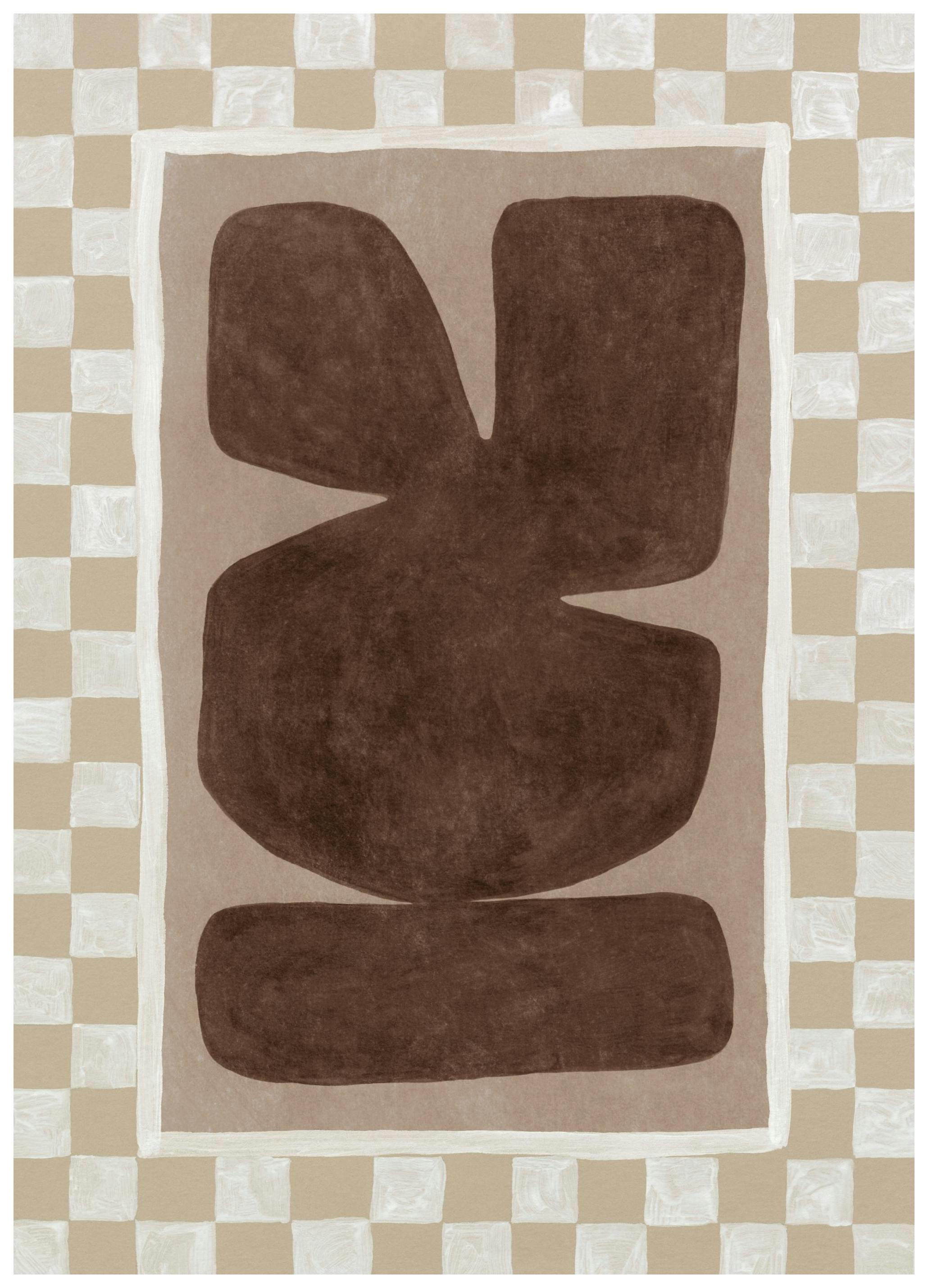 Prints - Checkered Abstract Print (30x40 cm) - Abstract art prints