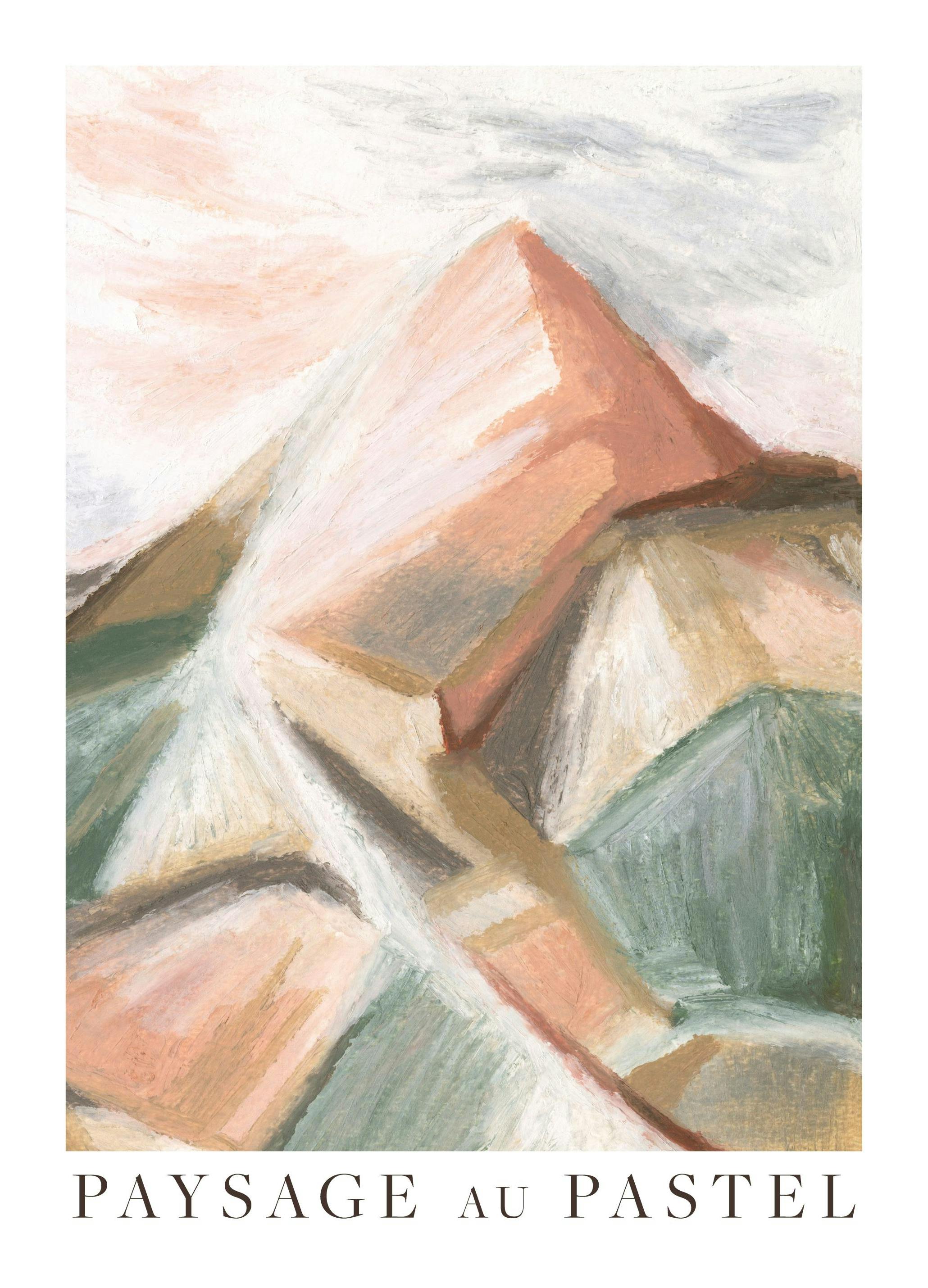 Paysage Au Pastel No2 Poster (50x70 cm)