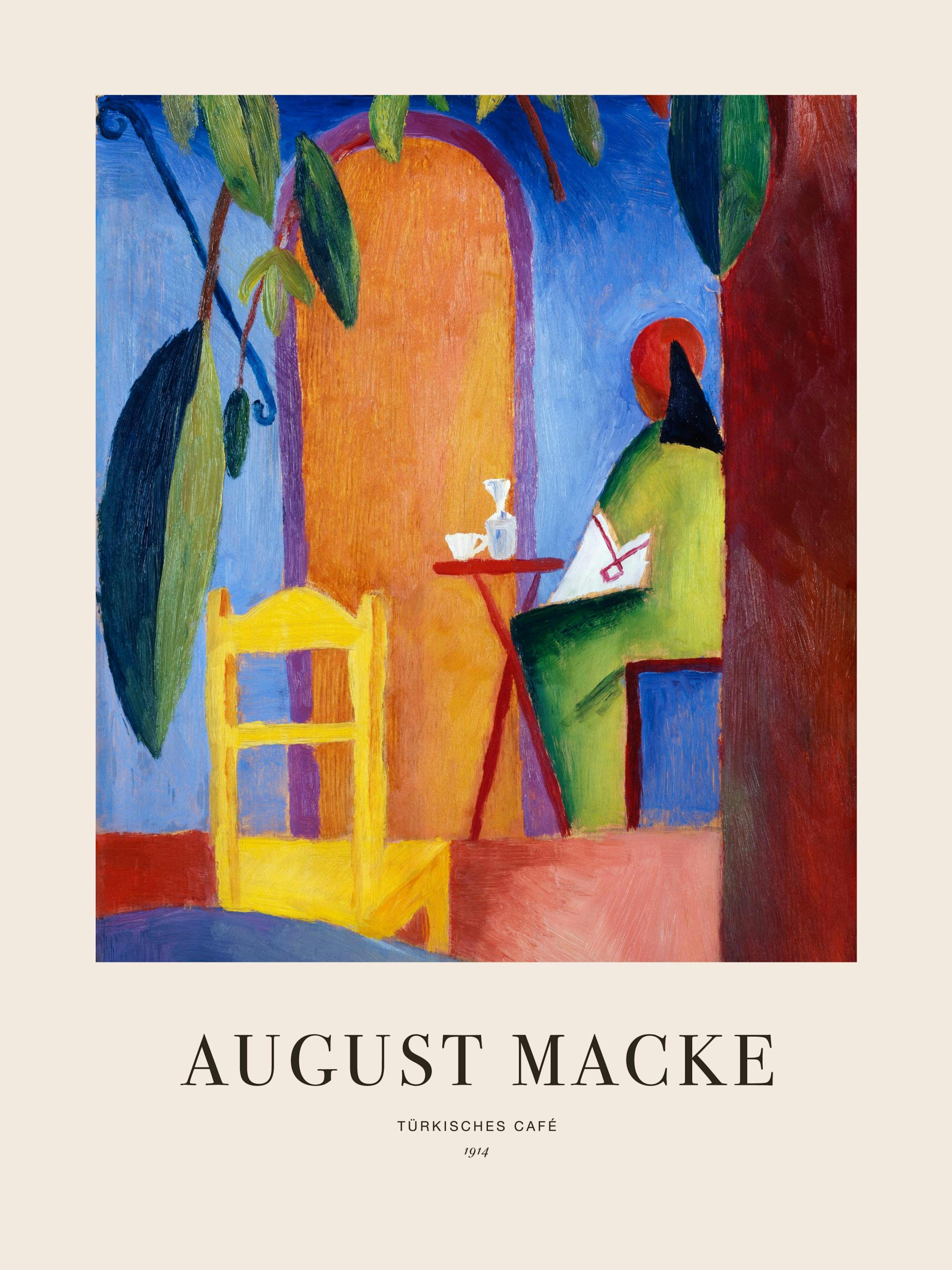 August Macke - Türkisches Café Print