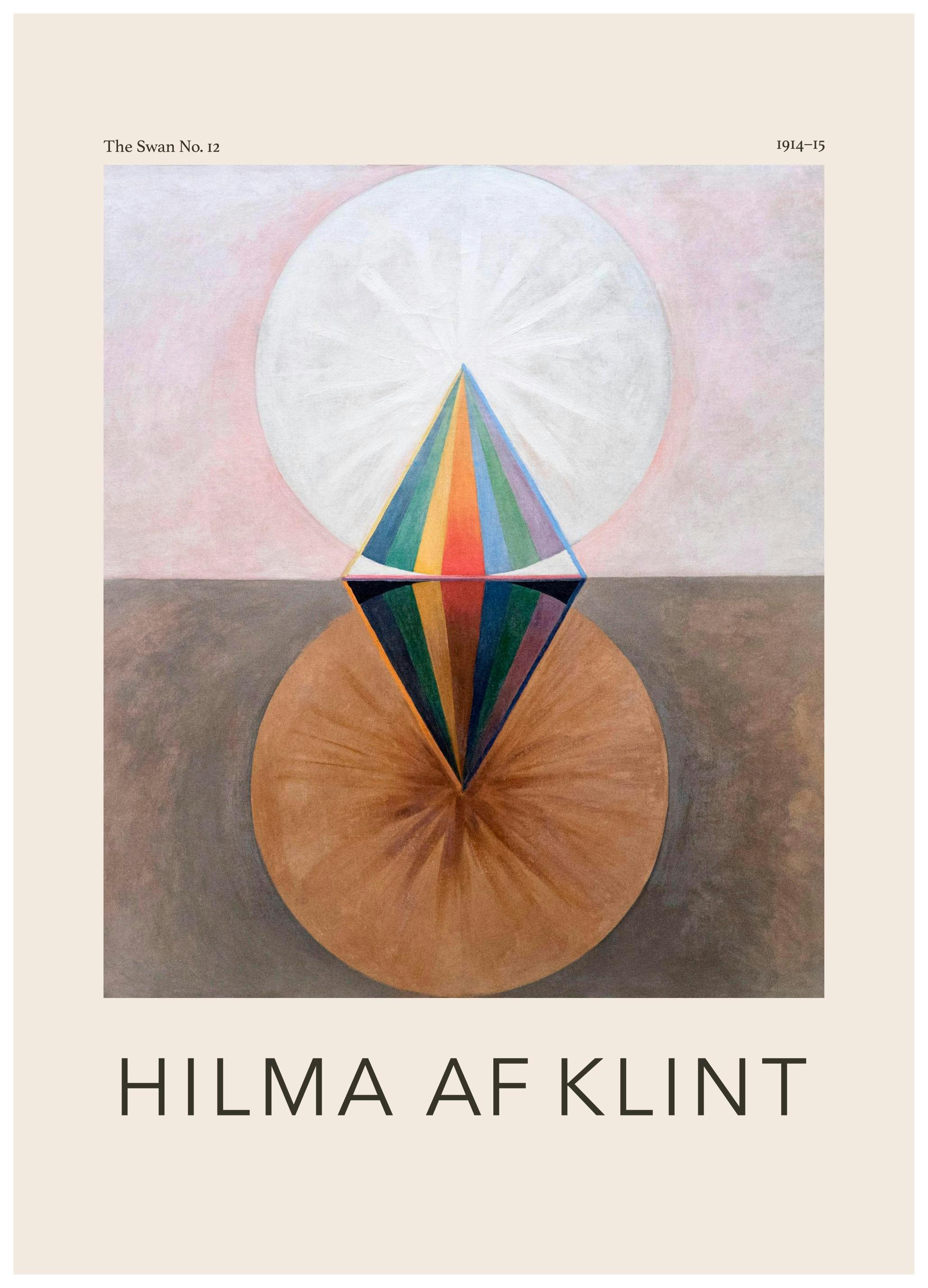 Plakat Hilma Af Klint - The Swan, No. 12, Group IX SUW (30x40 cm)- Hilma af Klint Plakat