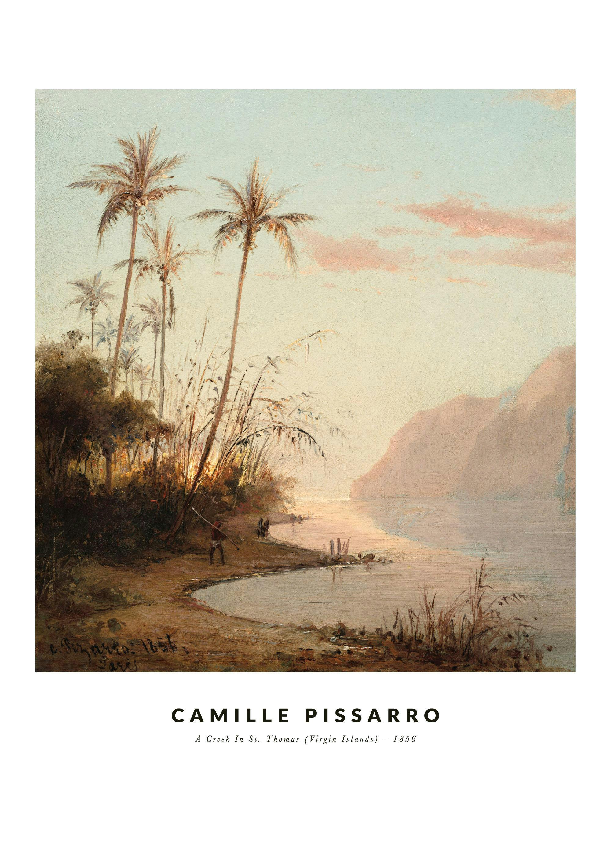 Camille Pissarro - A Creek In St. Thomas (Virgin Islands) Poster 0
