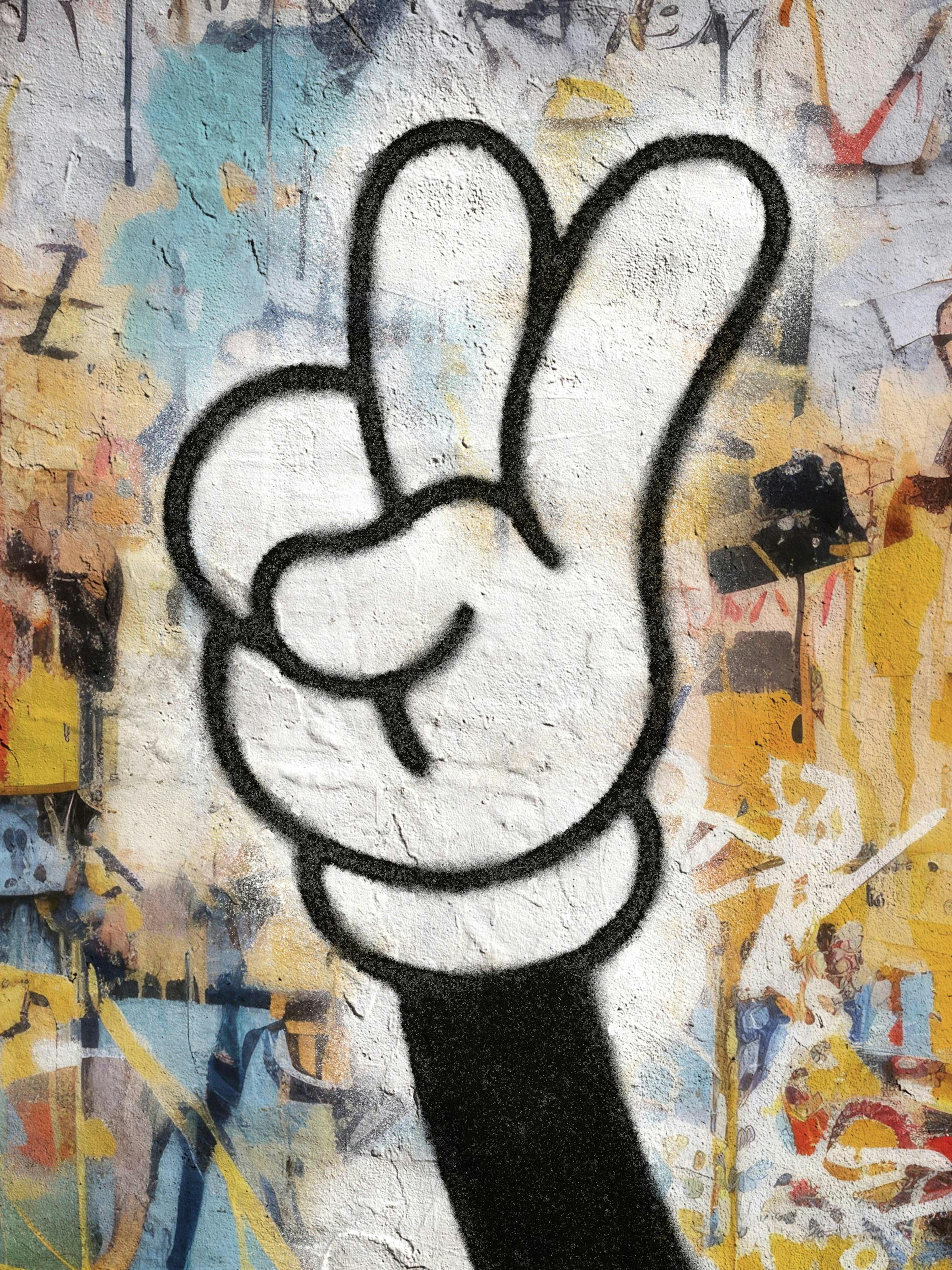 Grafitti Peace Print