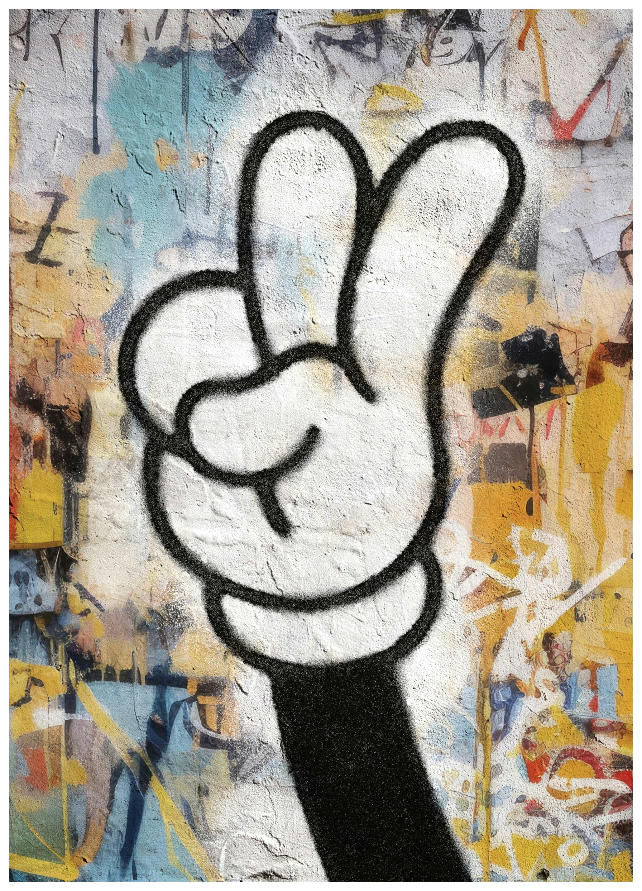 Prints - Grafitti Peace Print (30x40 cm) - Art prints