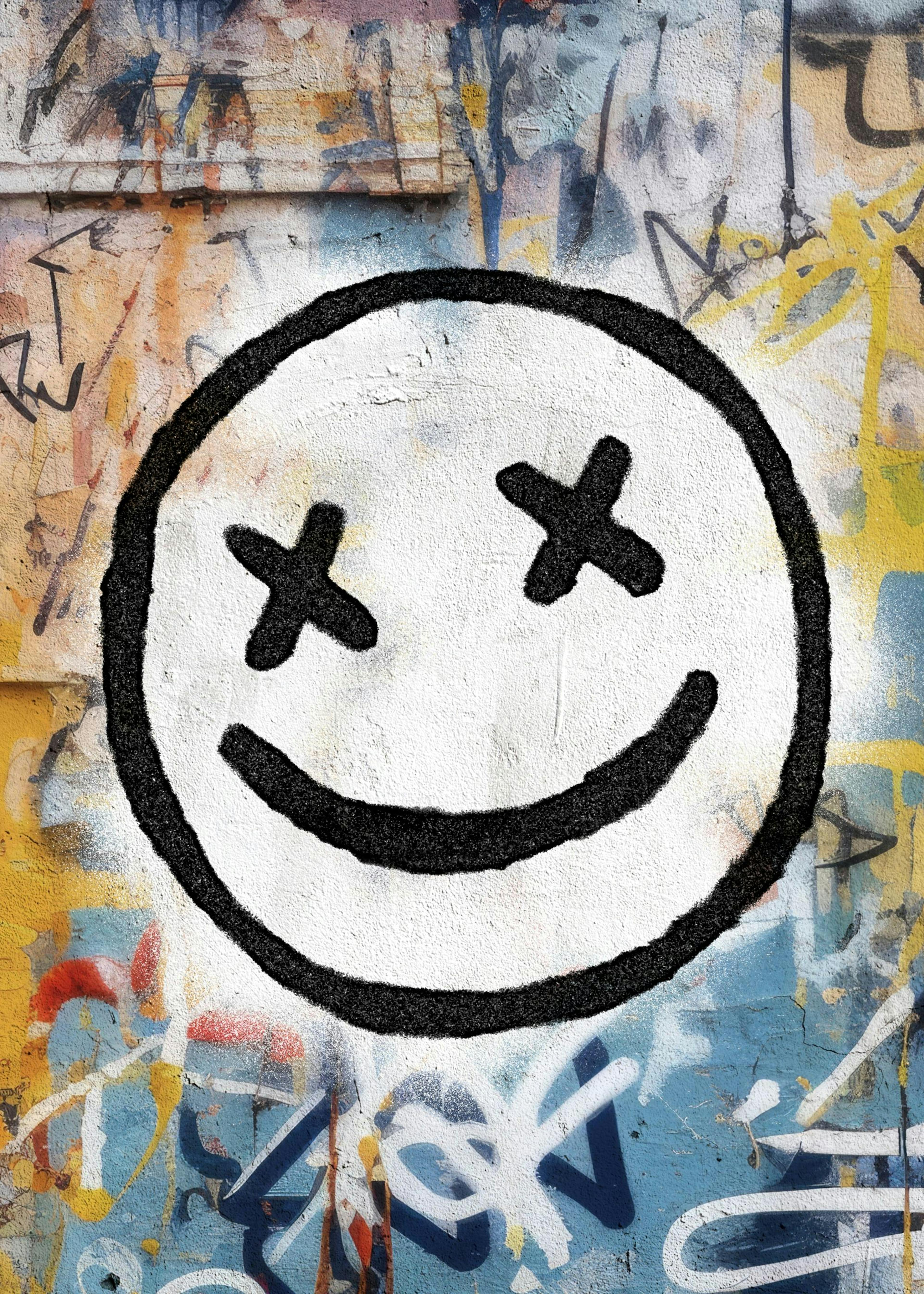 Grafitti Smiley Poster 0