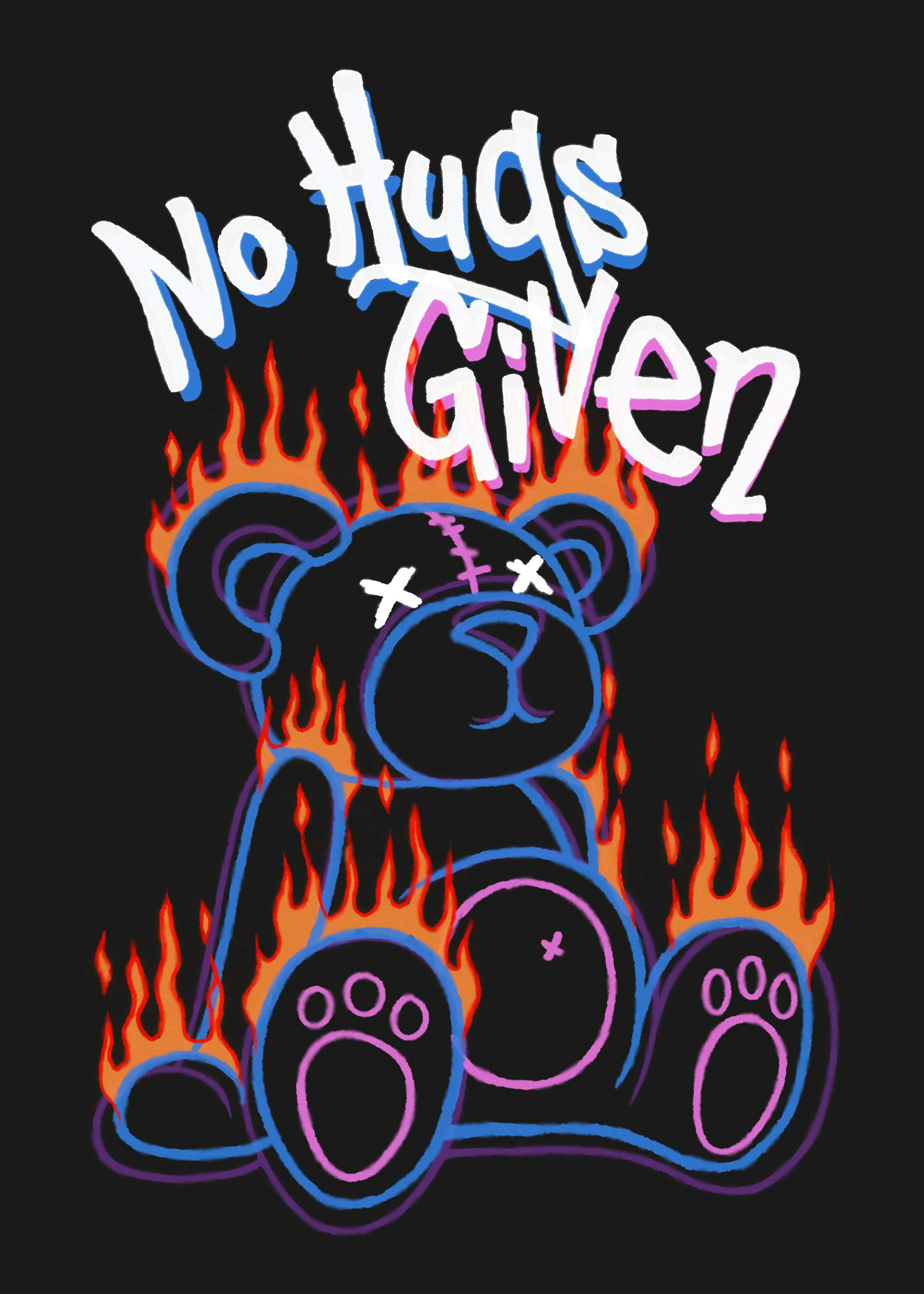 No Hugs Given Print 0