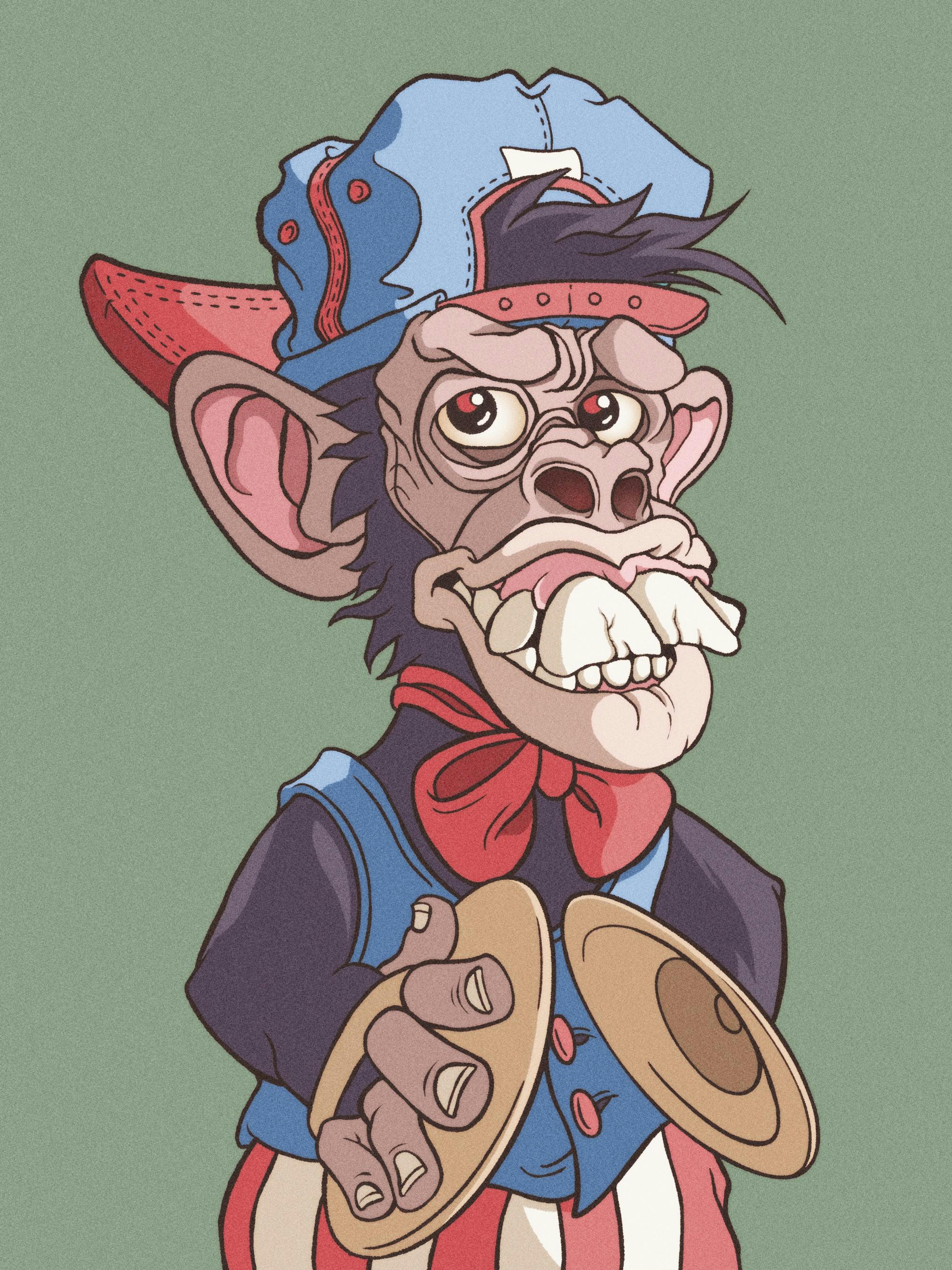 Circus Monkey Print