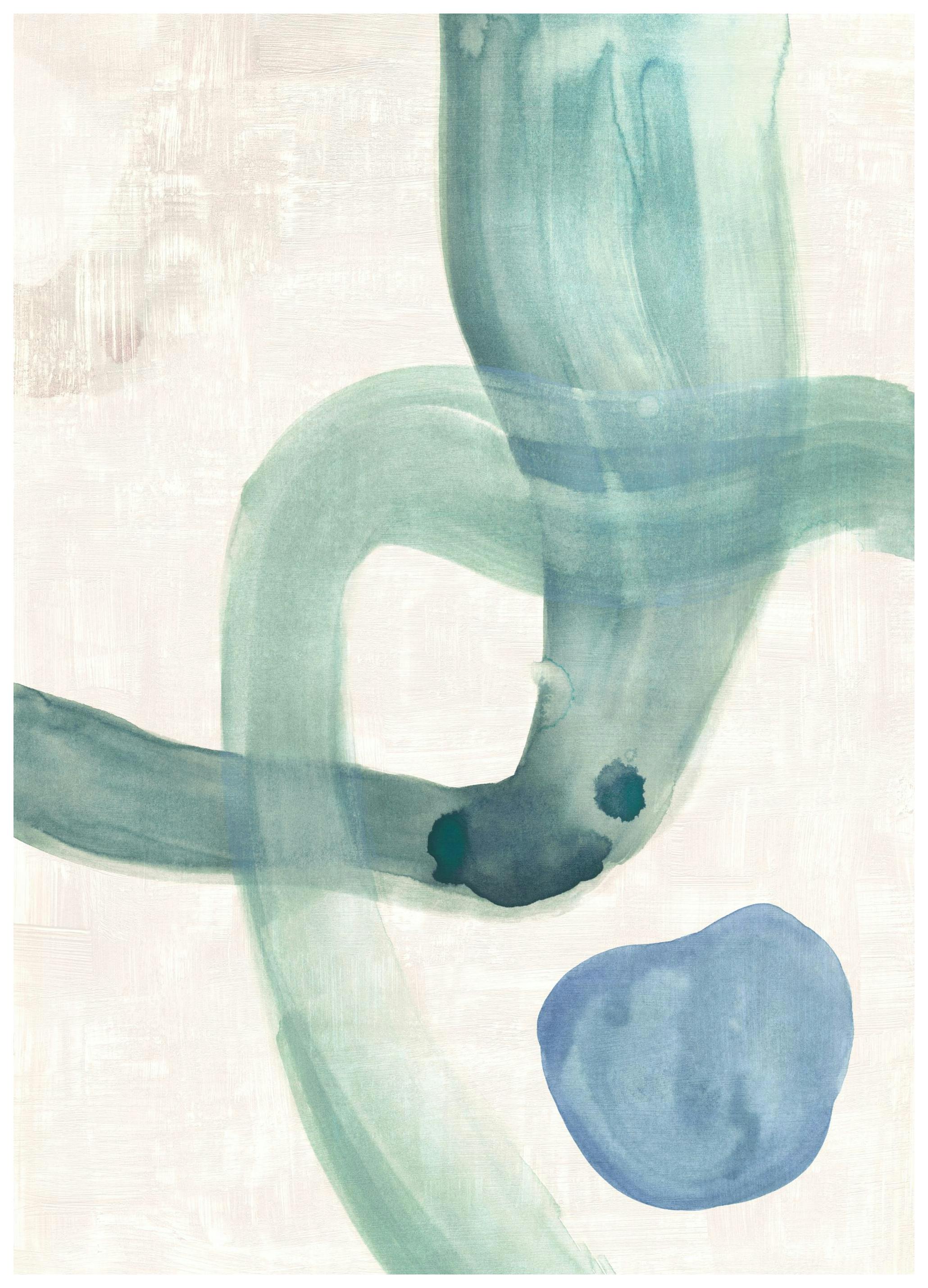 Water Shapes Poster (30x40 cm)- Quadros de aguarelas