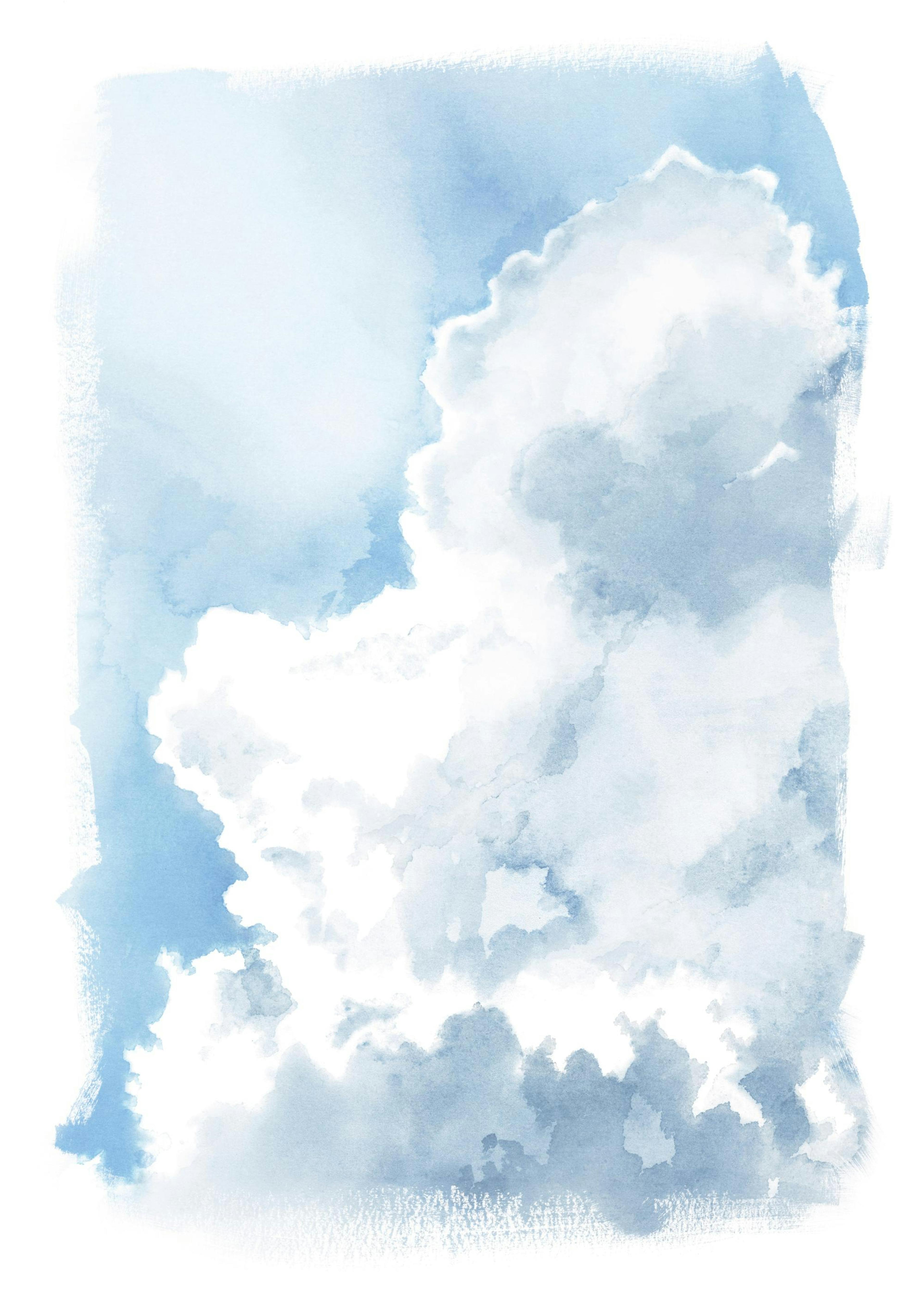 Up in the Clouds Print