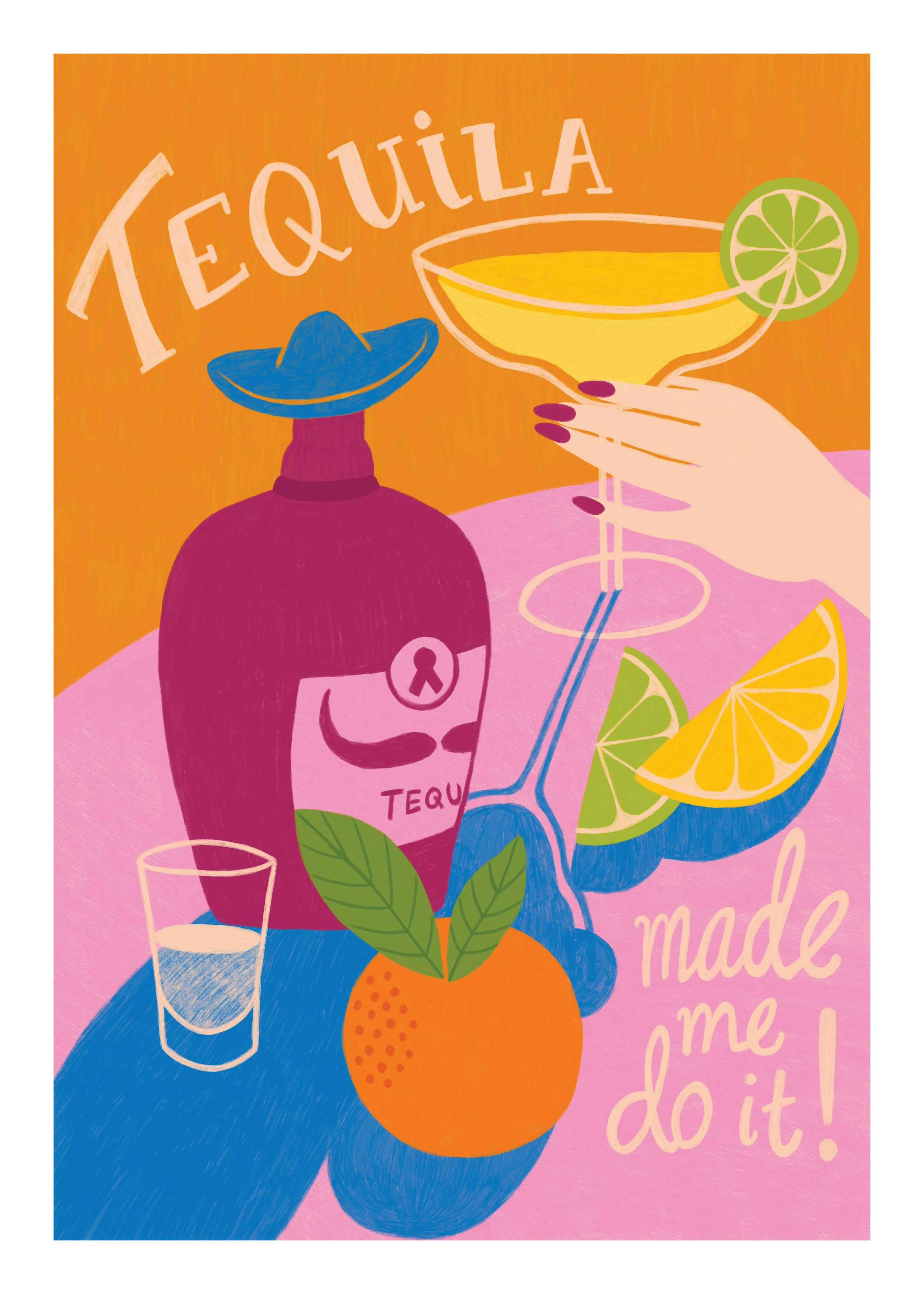 Tequila Made Me Do It Print 0
