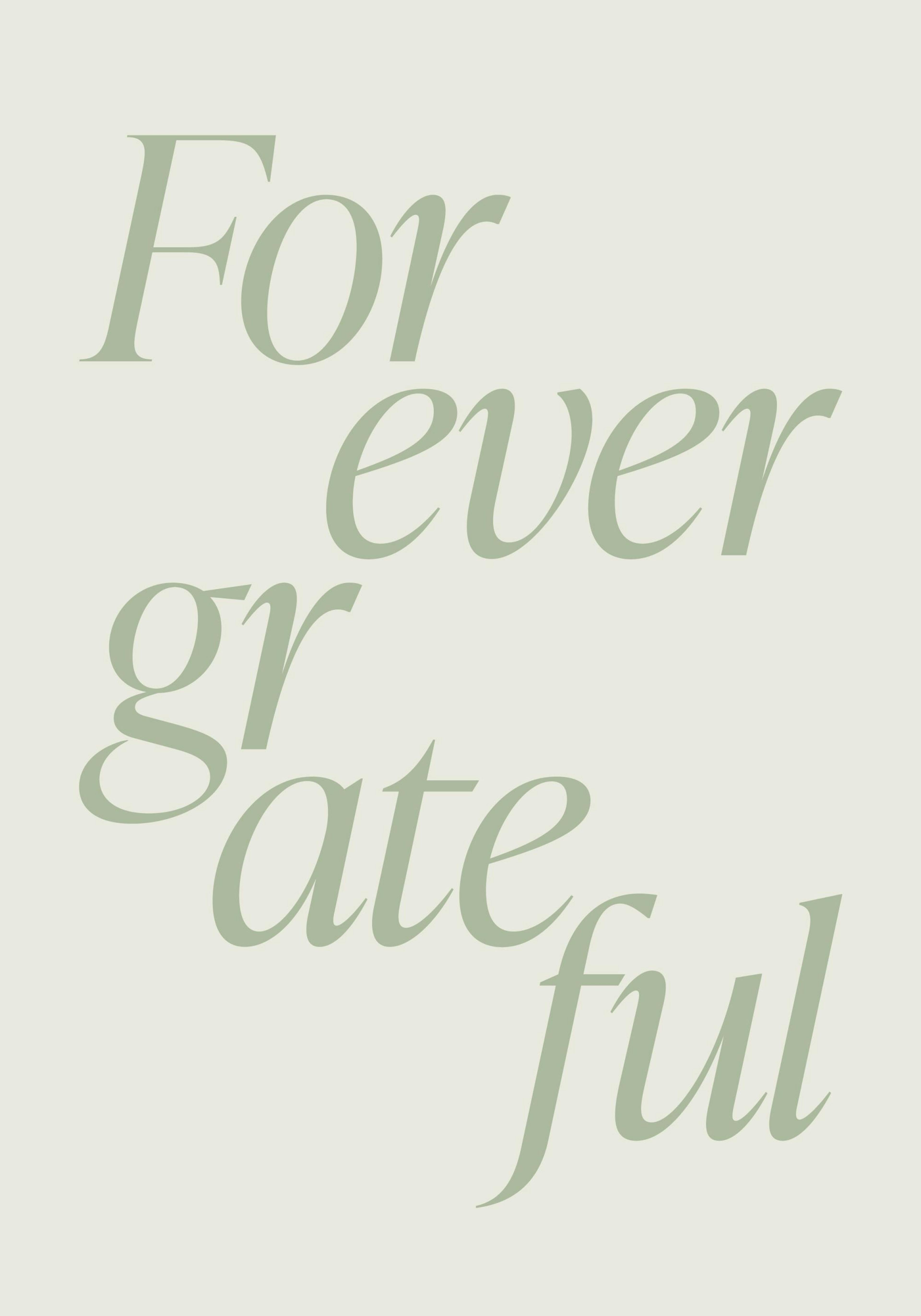 Forever Grateful Print