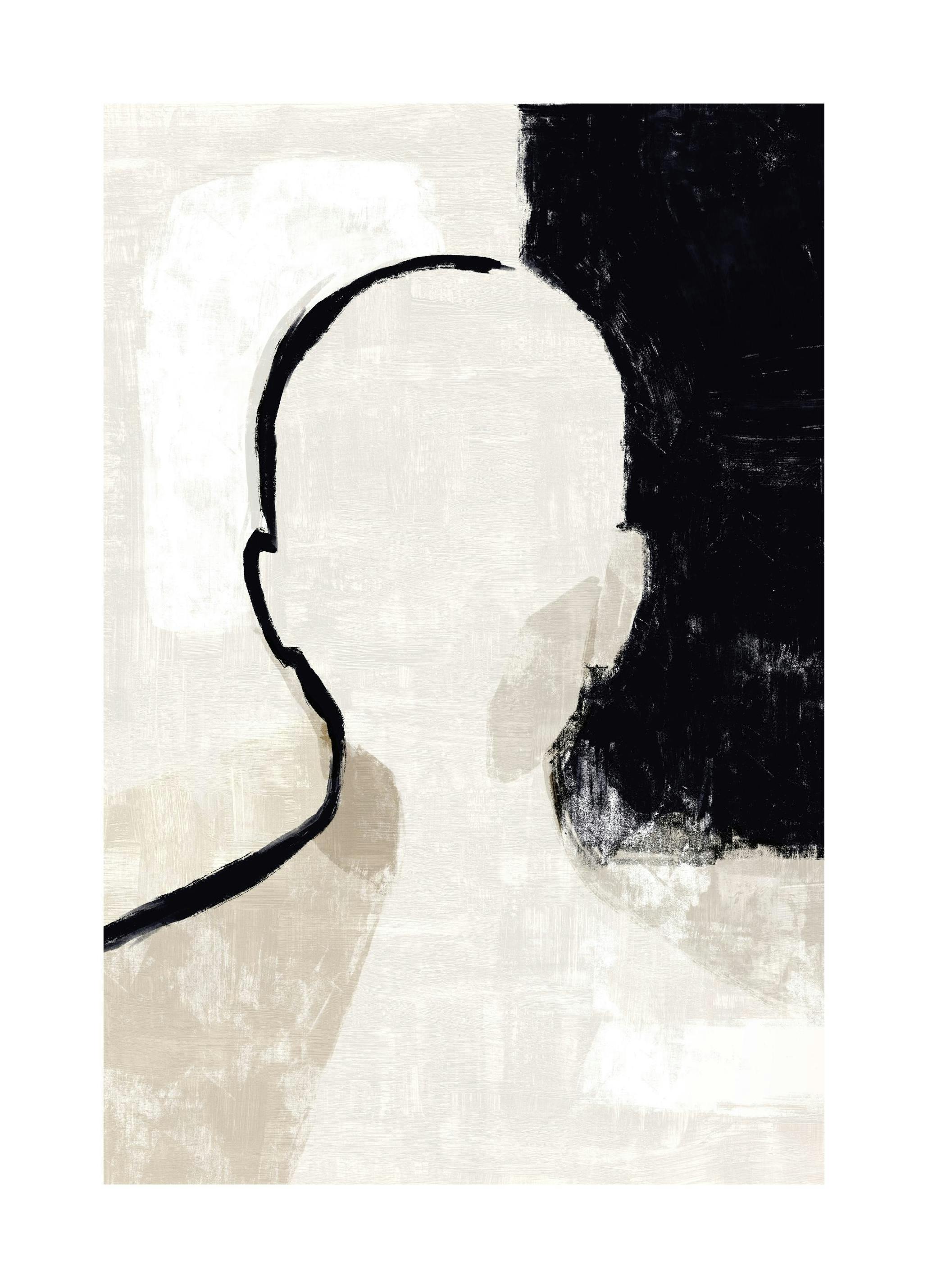 Prints - Painted Anonymous Print (30x40 cm) - Paintings