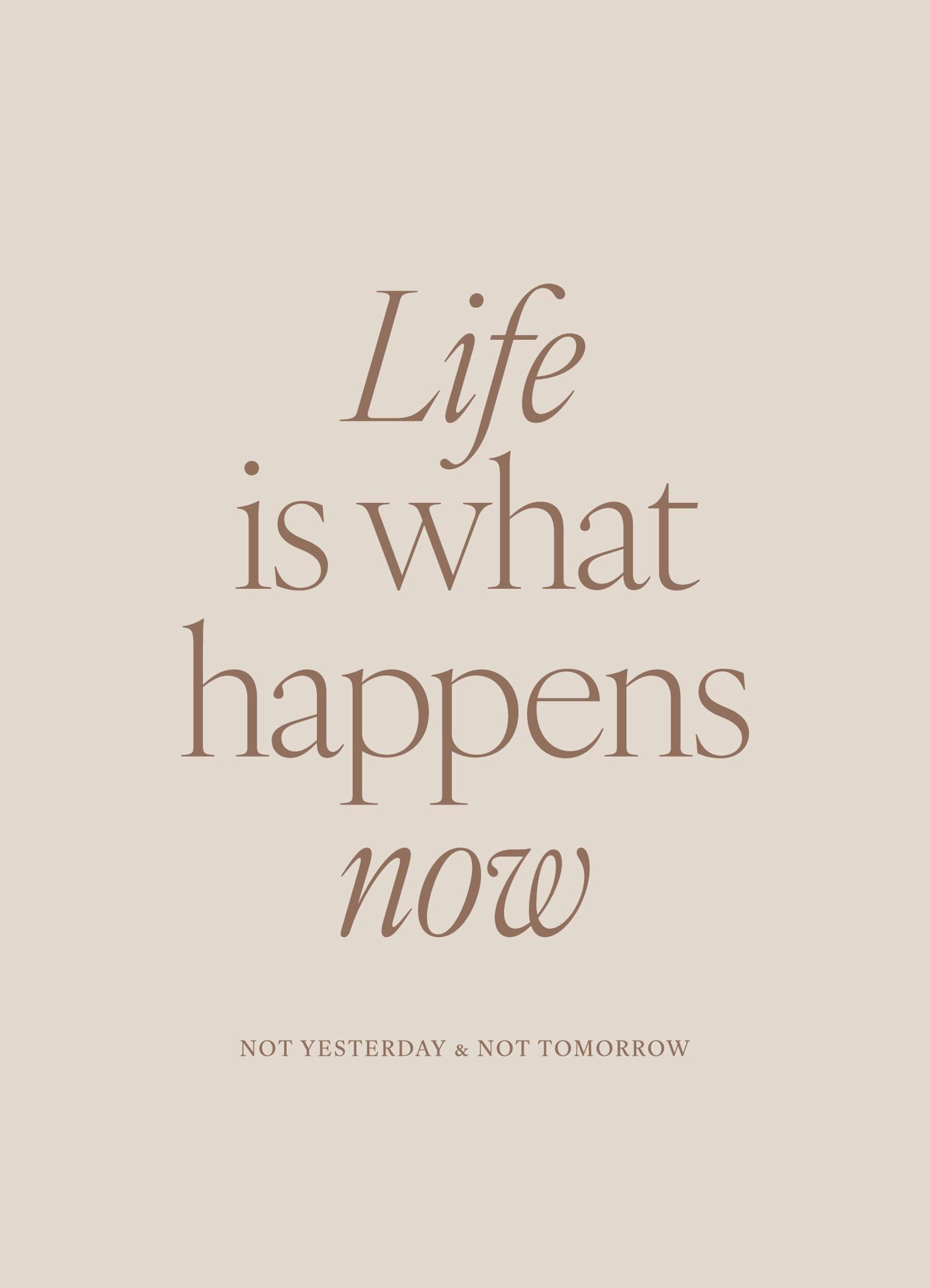 Life is What Happens Now Poster