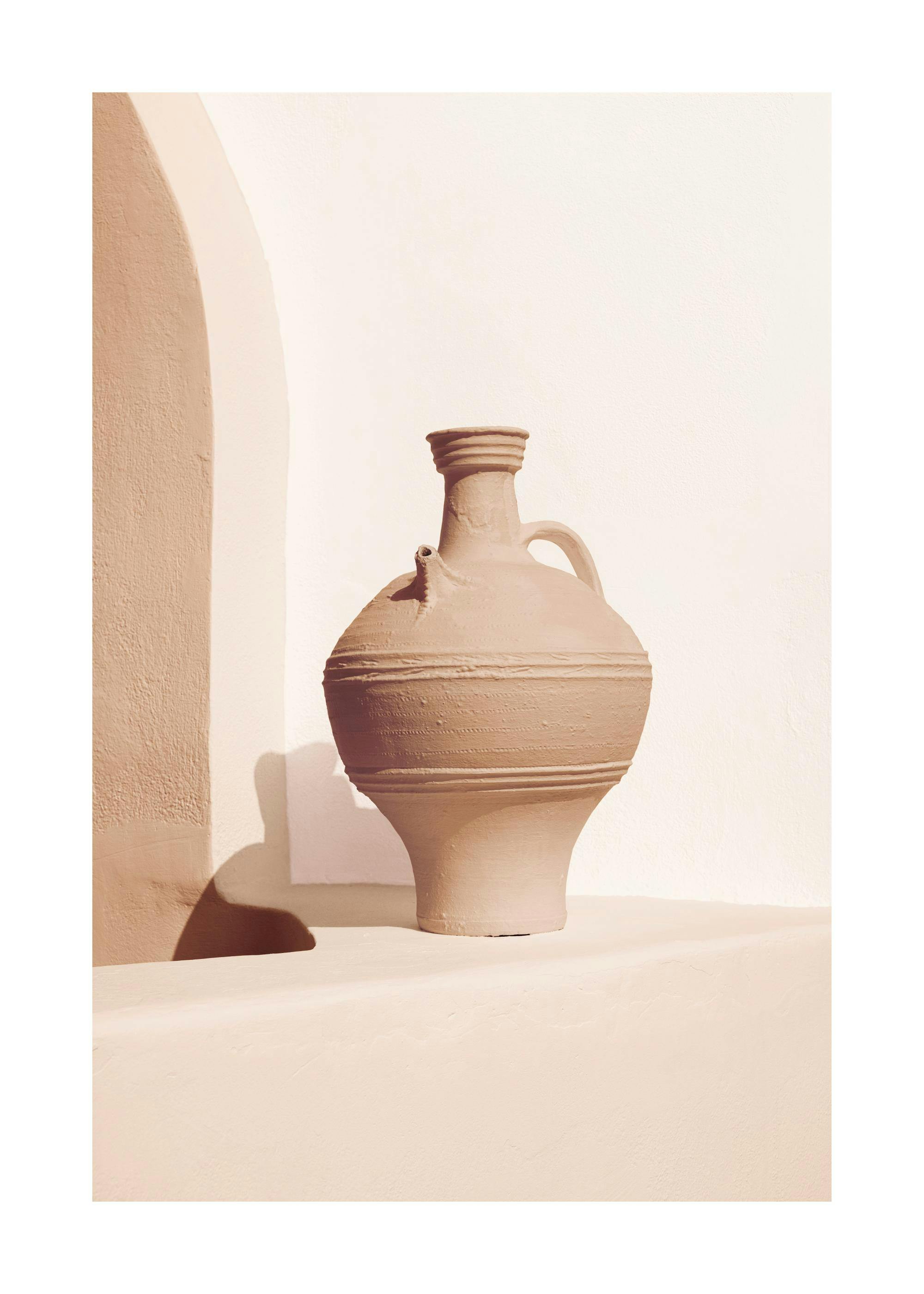 Beige Vase Plakat 0