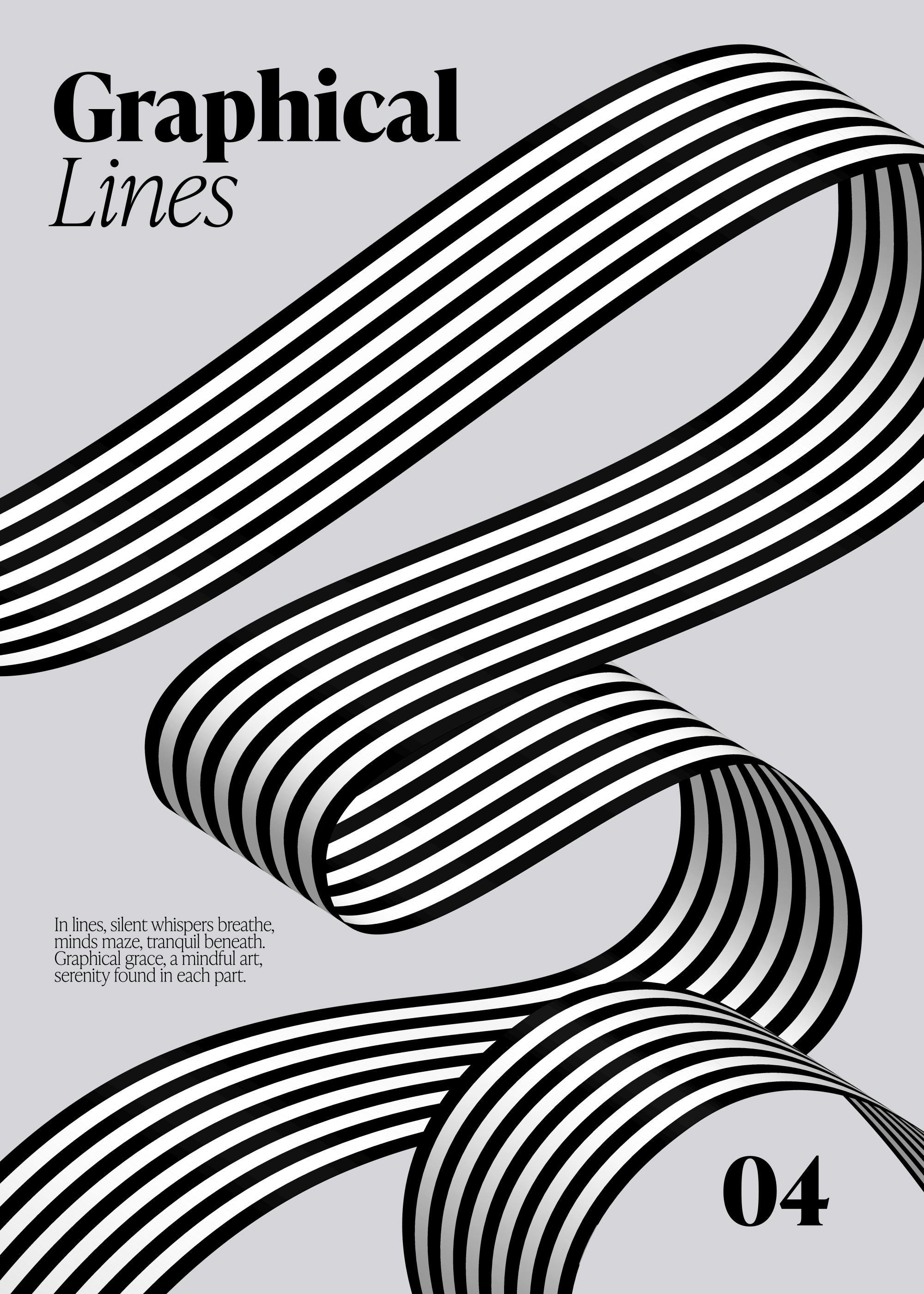 Graphical Lines Plakat 0