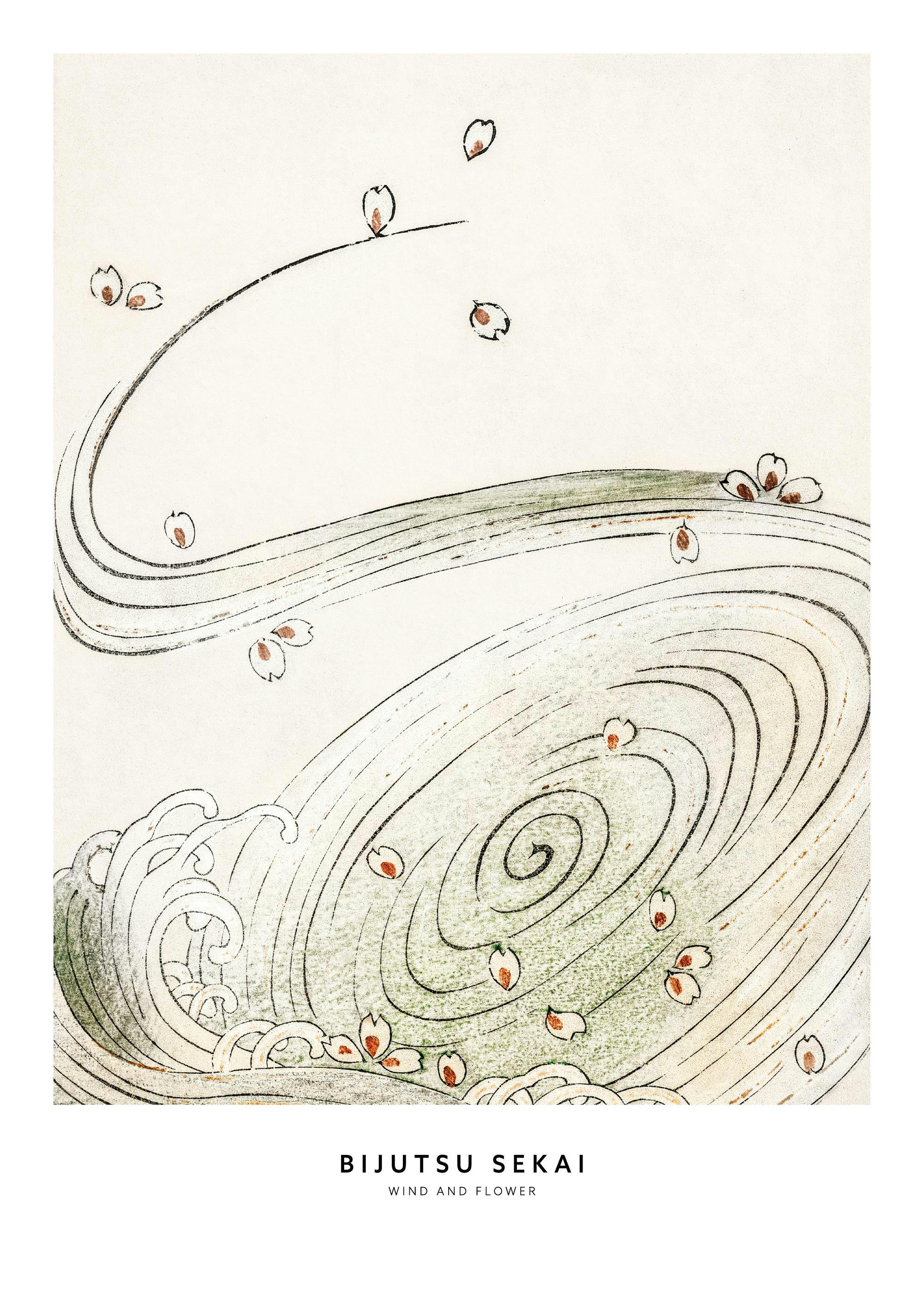 Watanabe Seitei - Wind and Flower Plakat 0