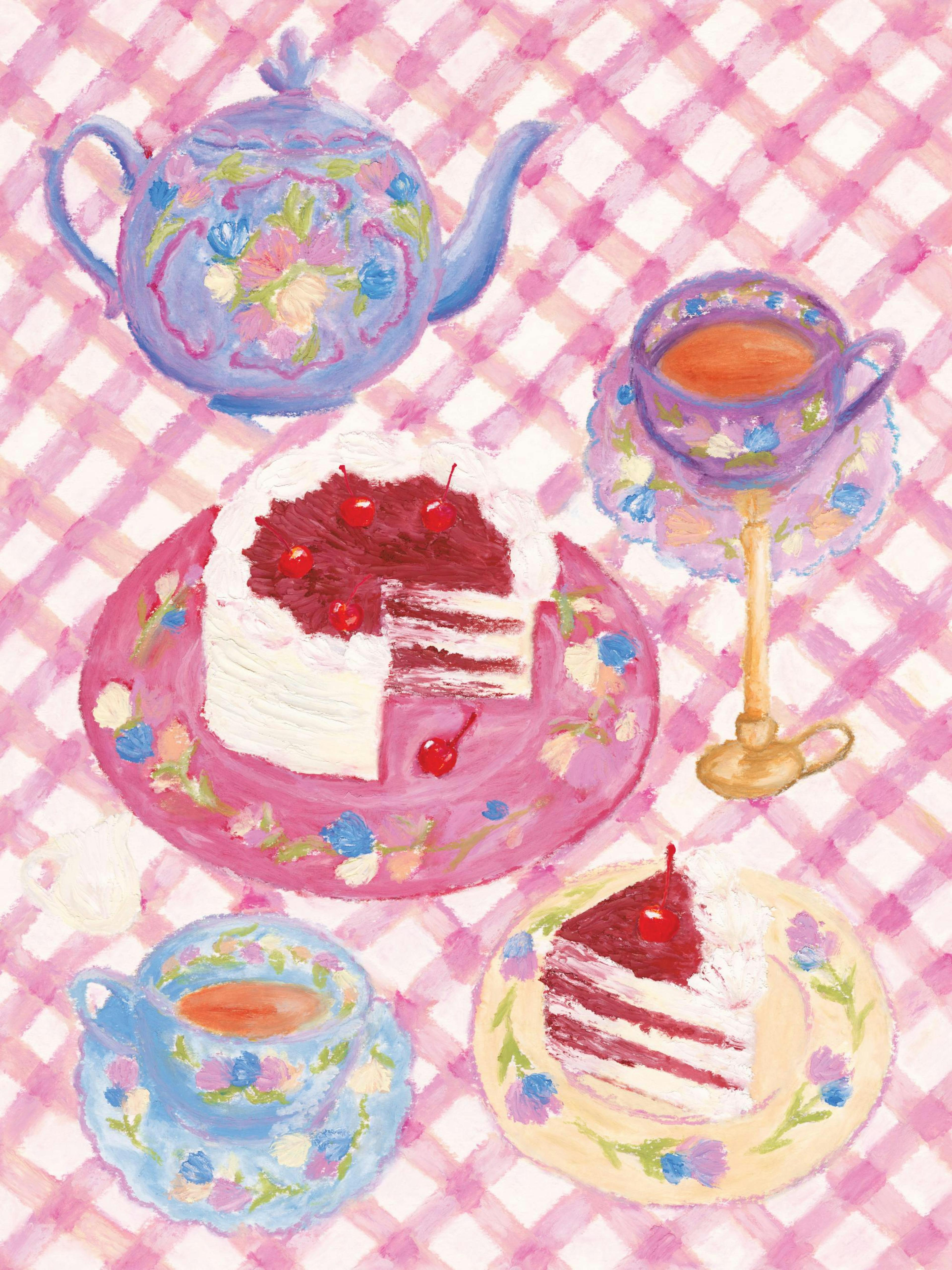 Cherry Red Velvet Cake Plakat 0