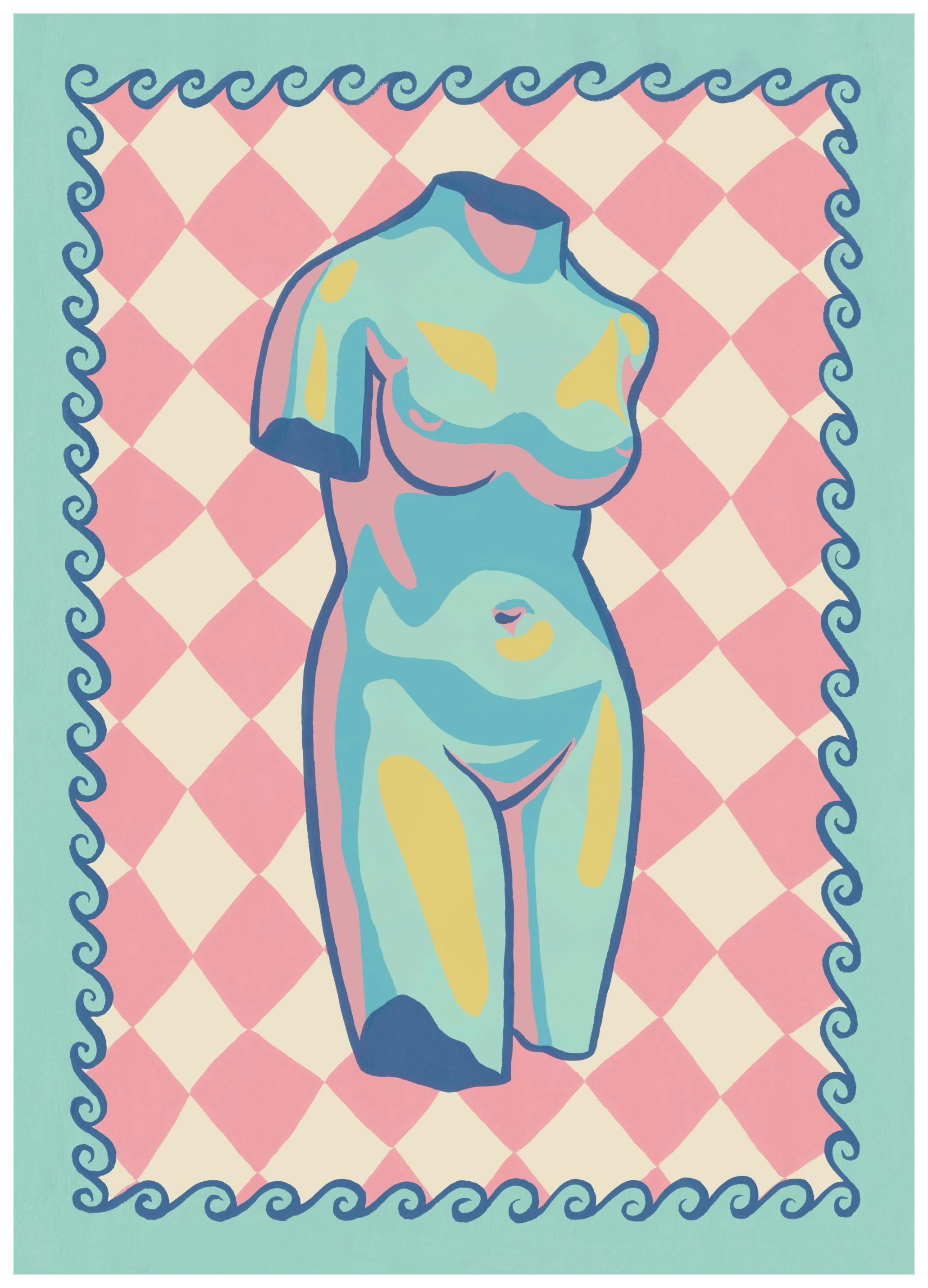 Colorful Torso Poster (50x70 cm)