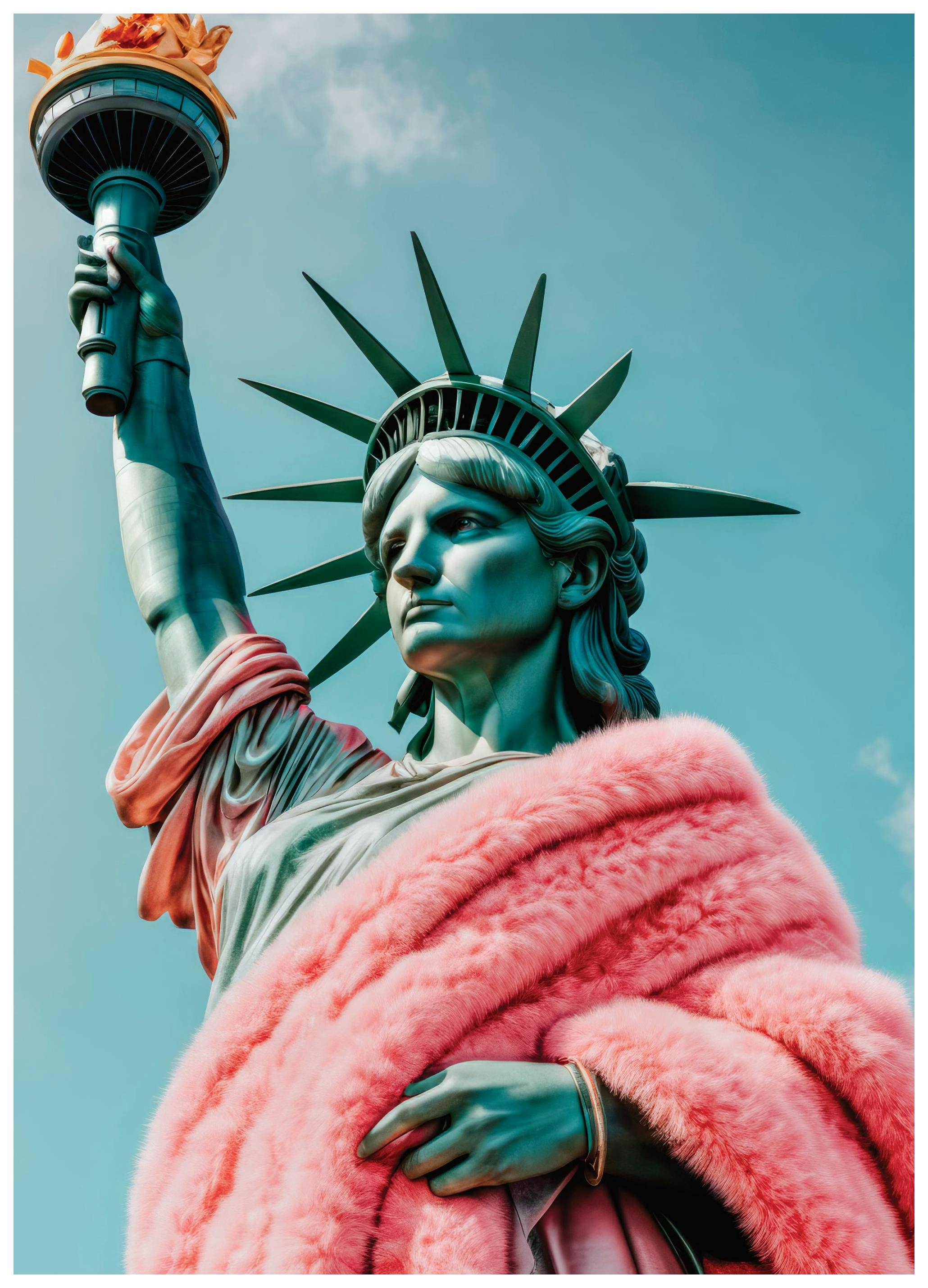 Liberty in Pink Affiche (30x40 cm)  Art