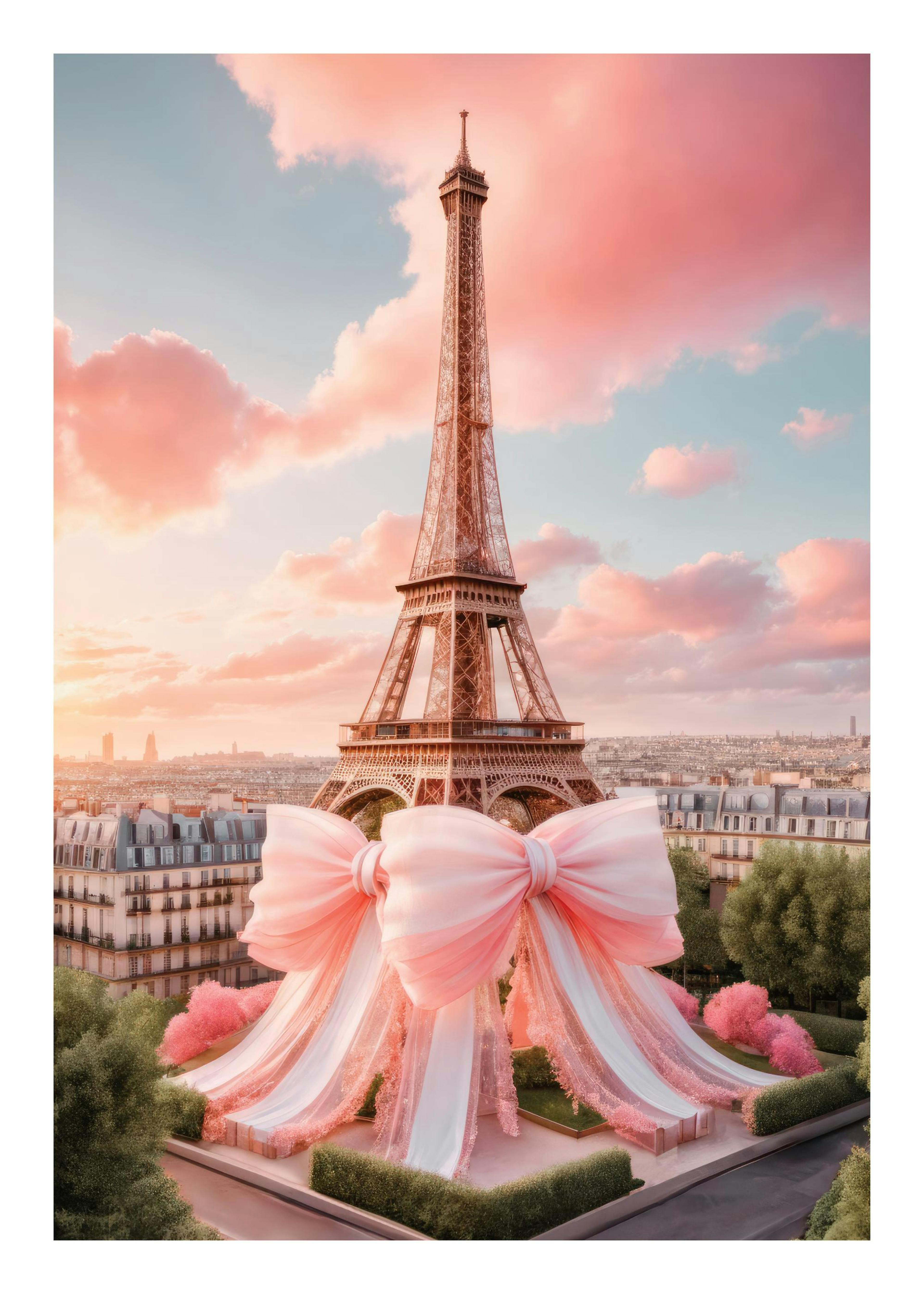 Parisian Bow Print 0