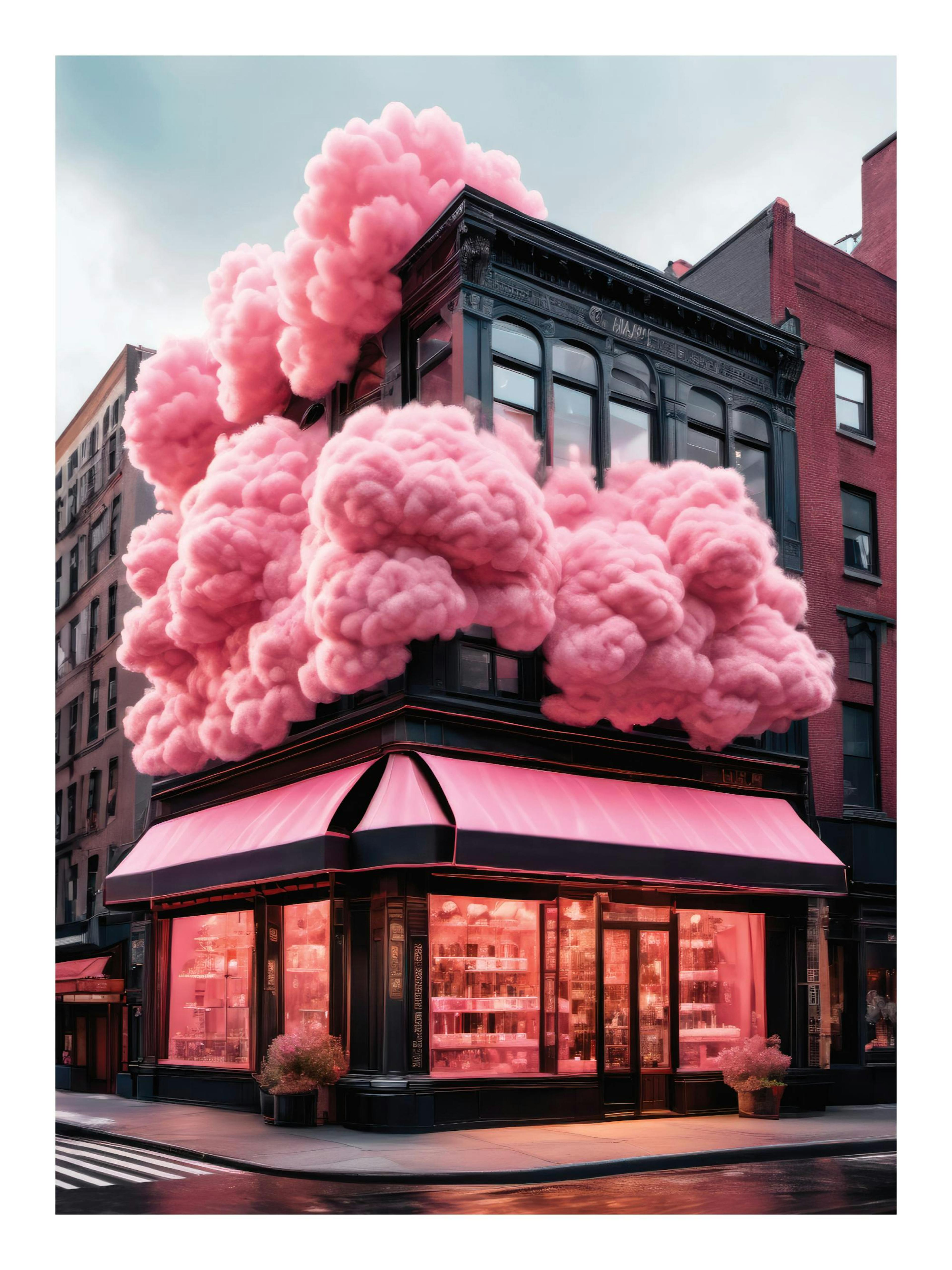 Cotton Candy Facade Print