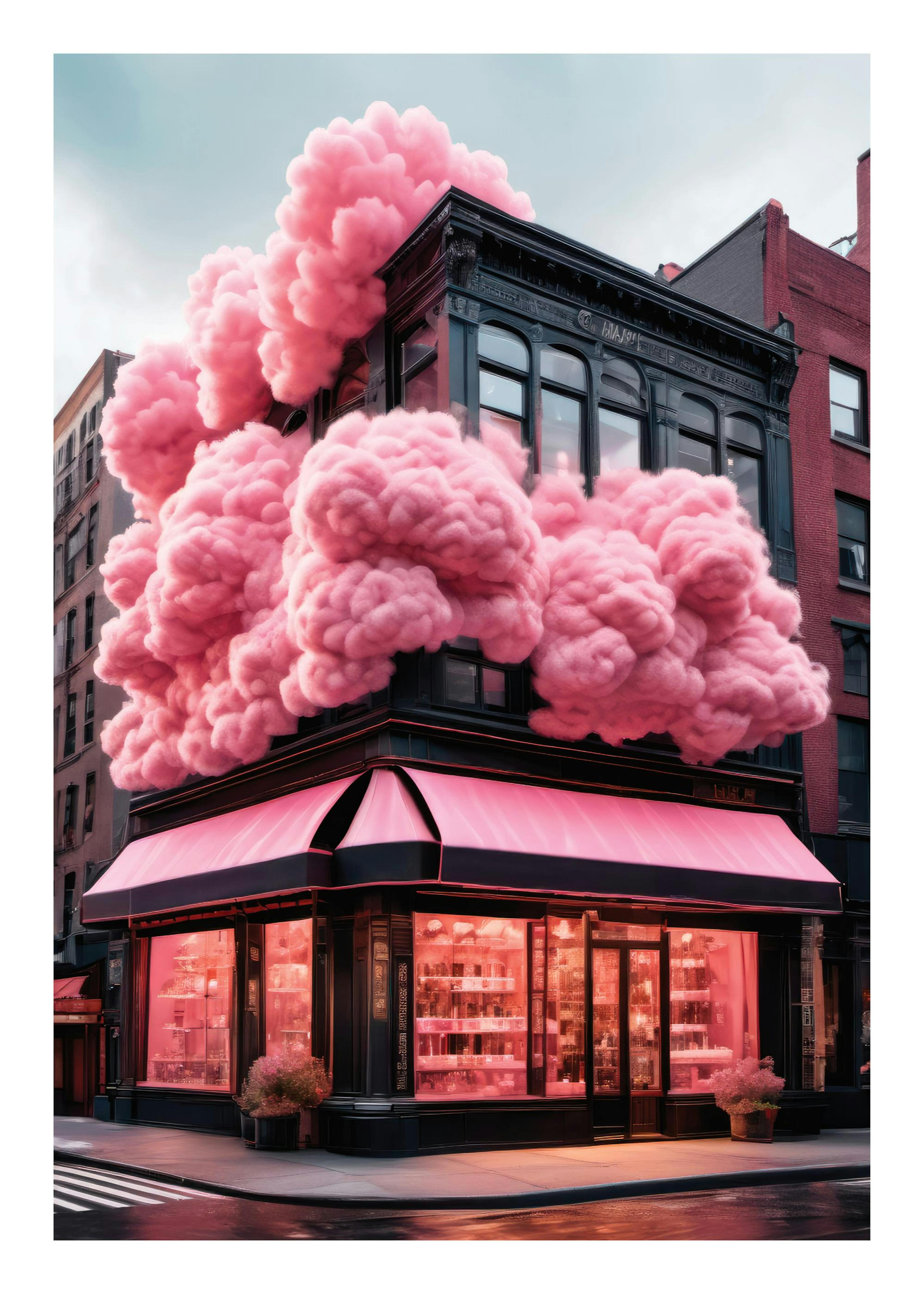 Cotton Candy Facade Print 0