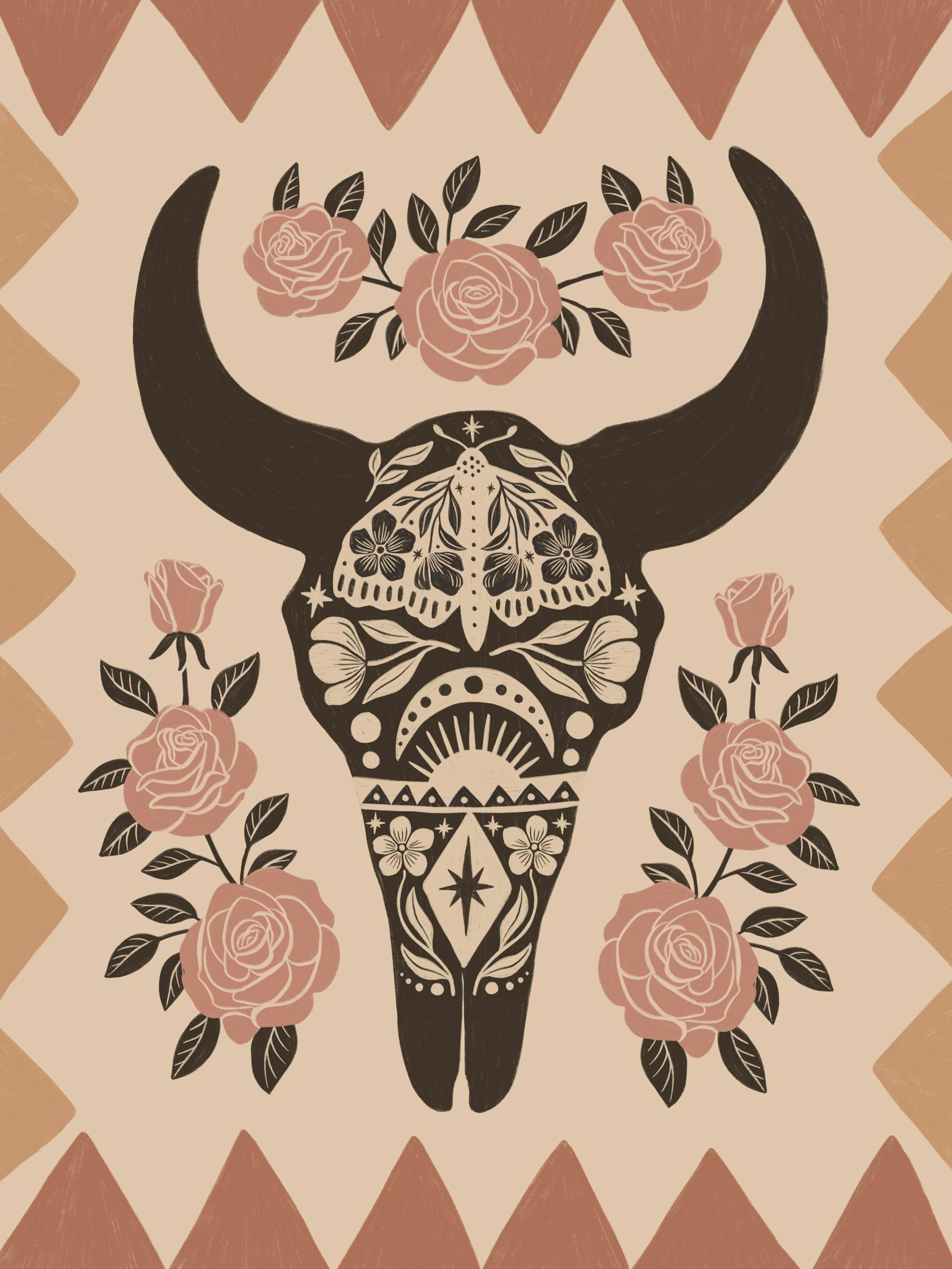 Blossom Bull Poster