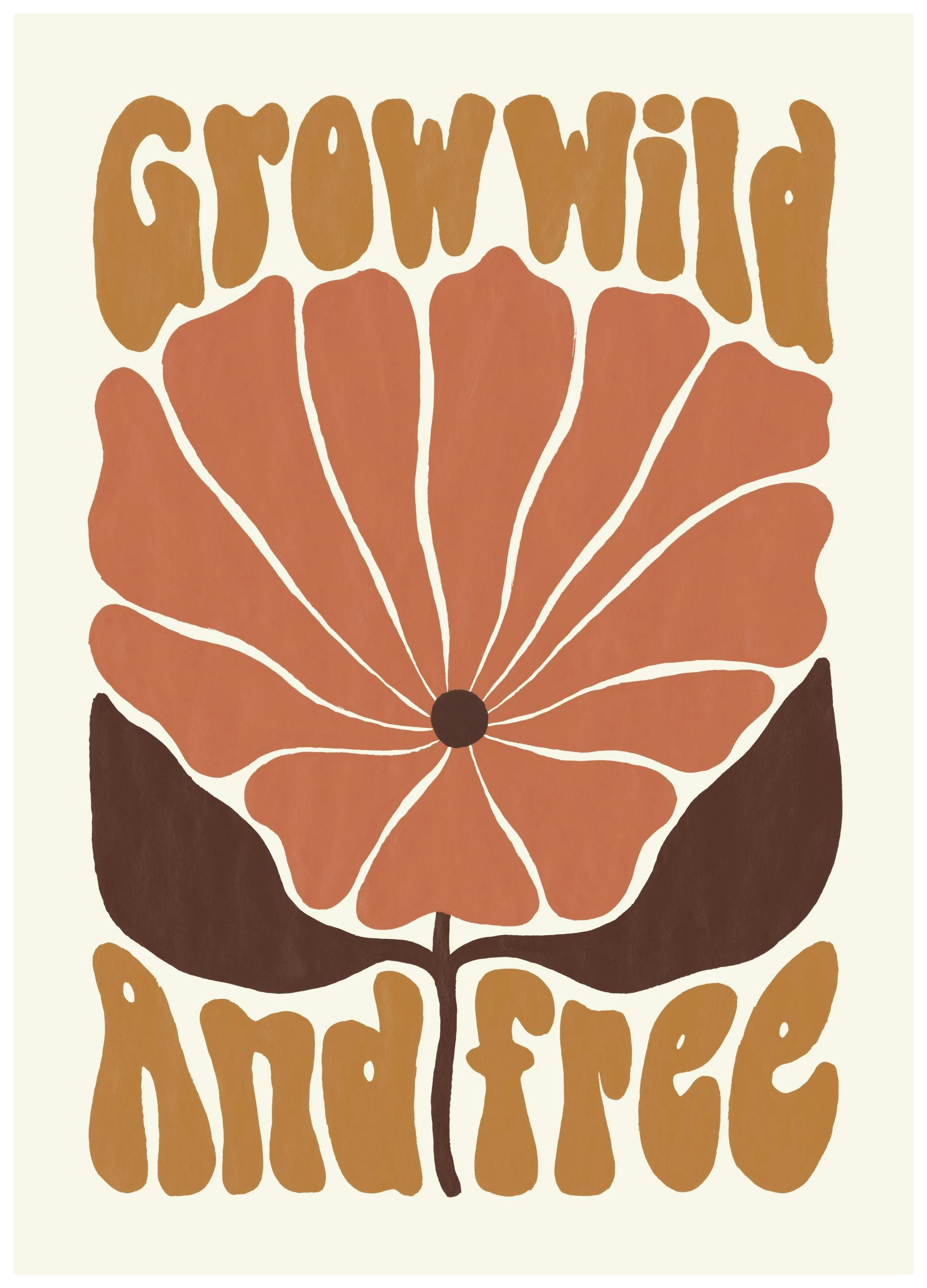Prints - Grow Wild and Free Print (50x70 cm) - Illustration prints