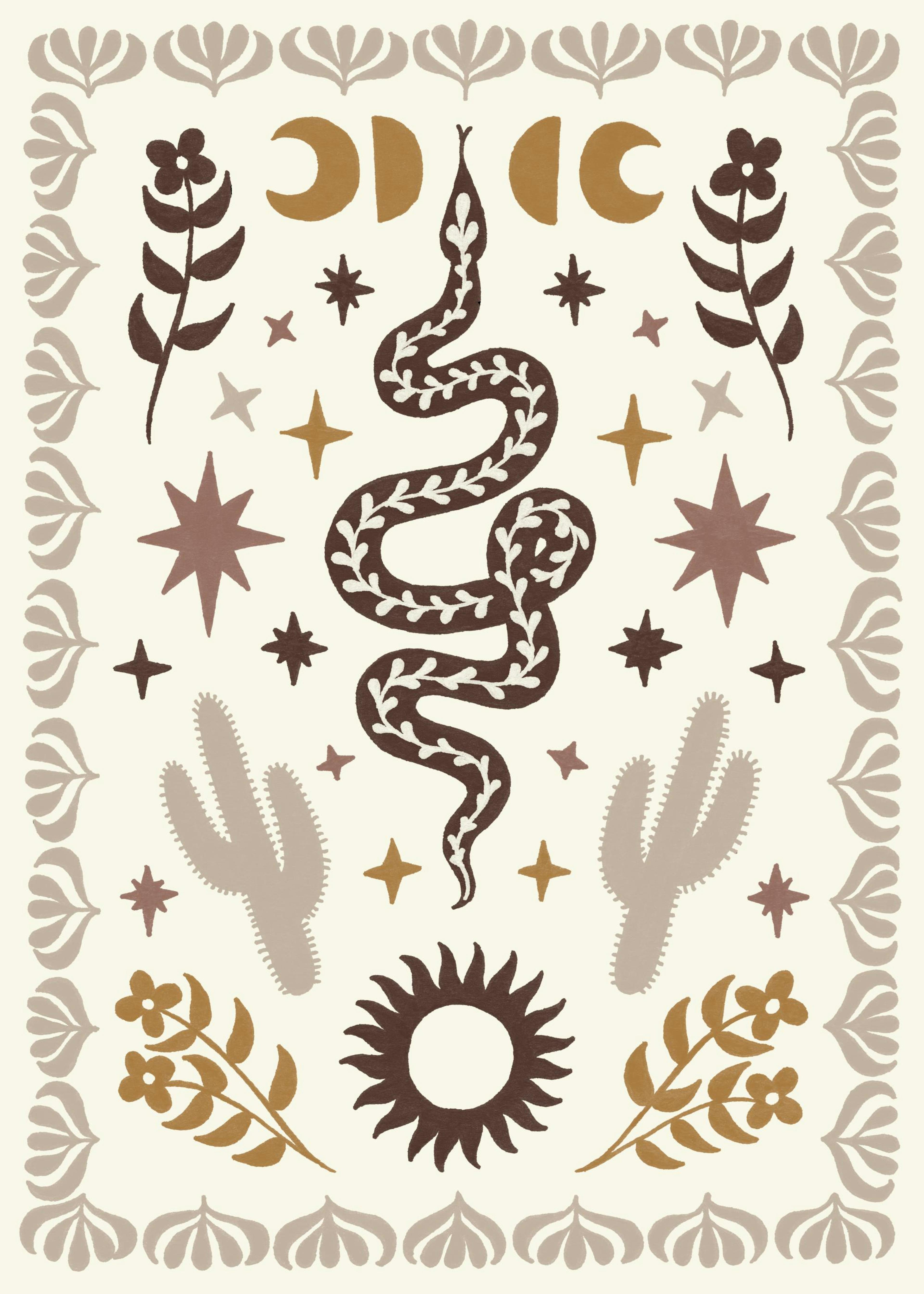 Wild West Snake Print 0