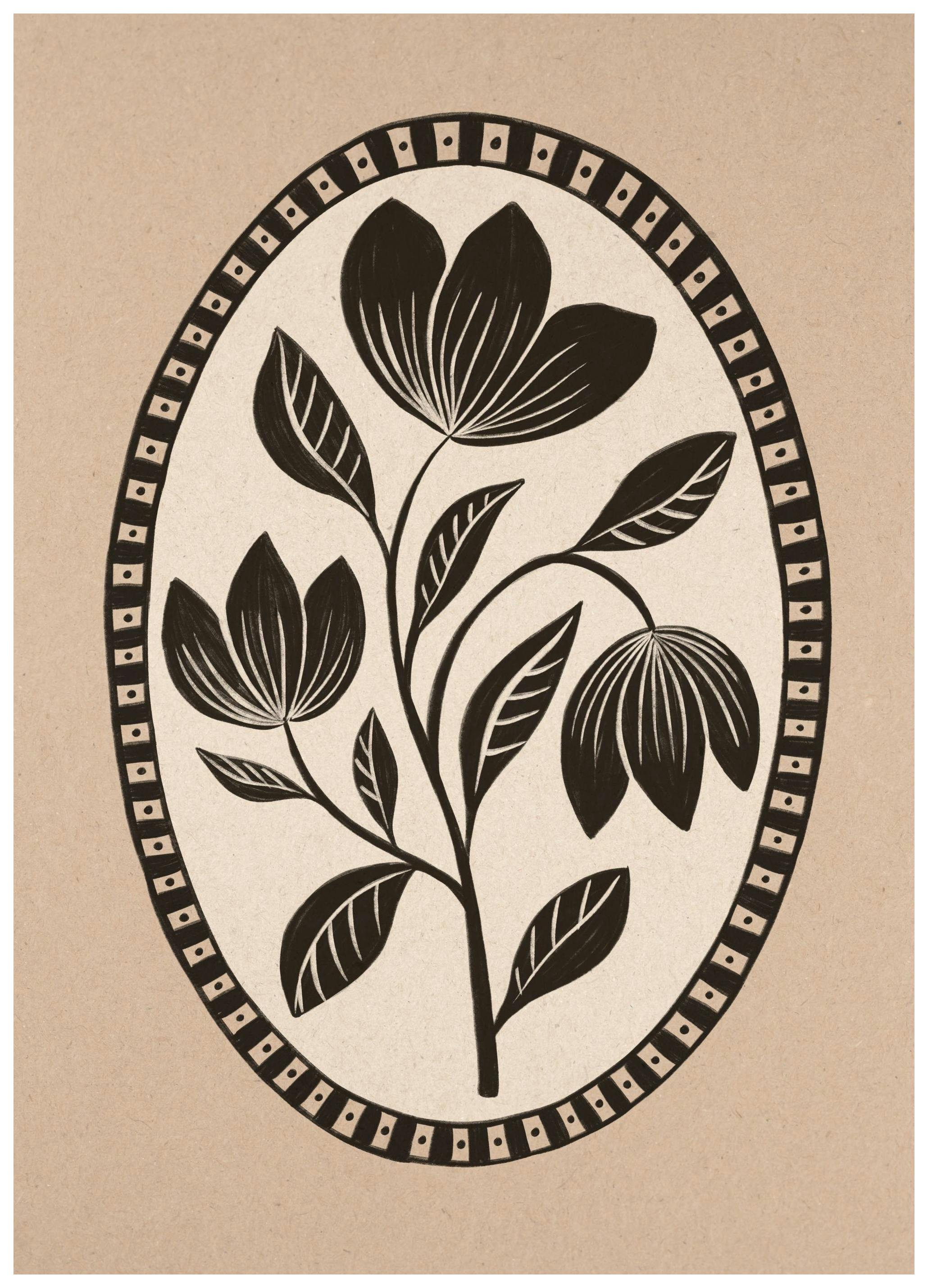 Prints - Gothic Flower Print (50x70 cm) - Illustration prints