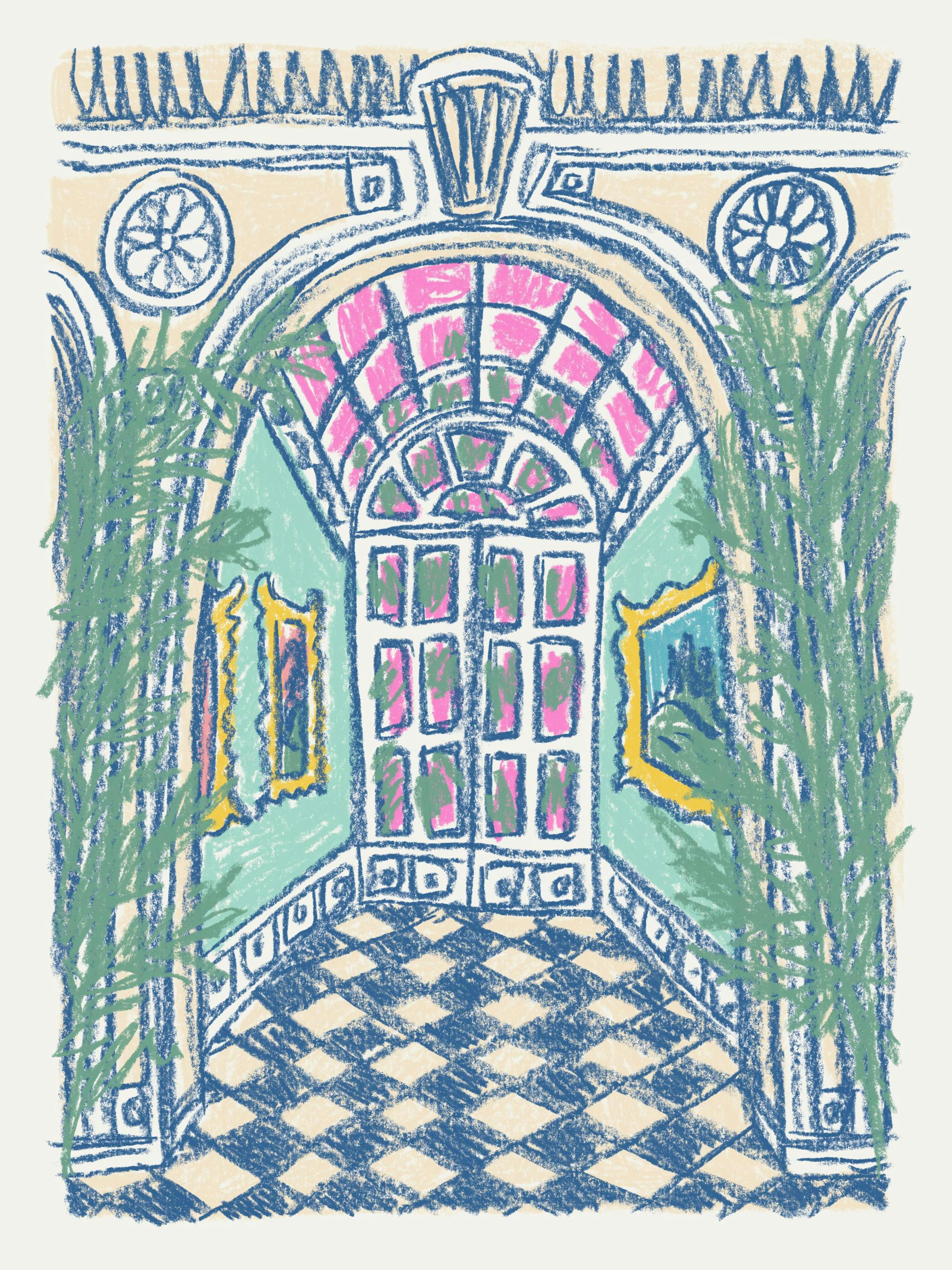 Grand Palace Hallway Plakat
