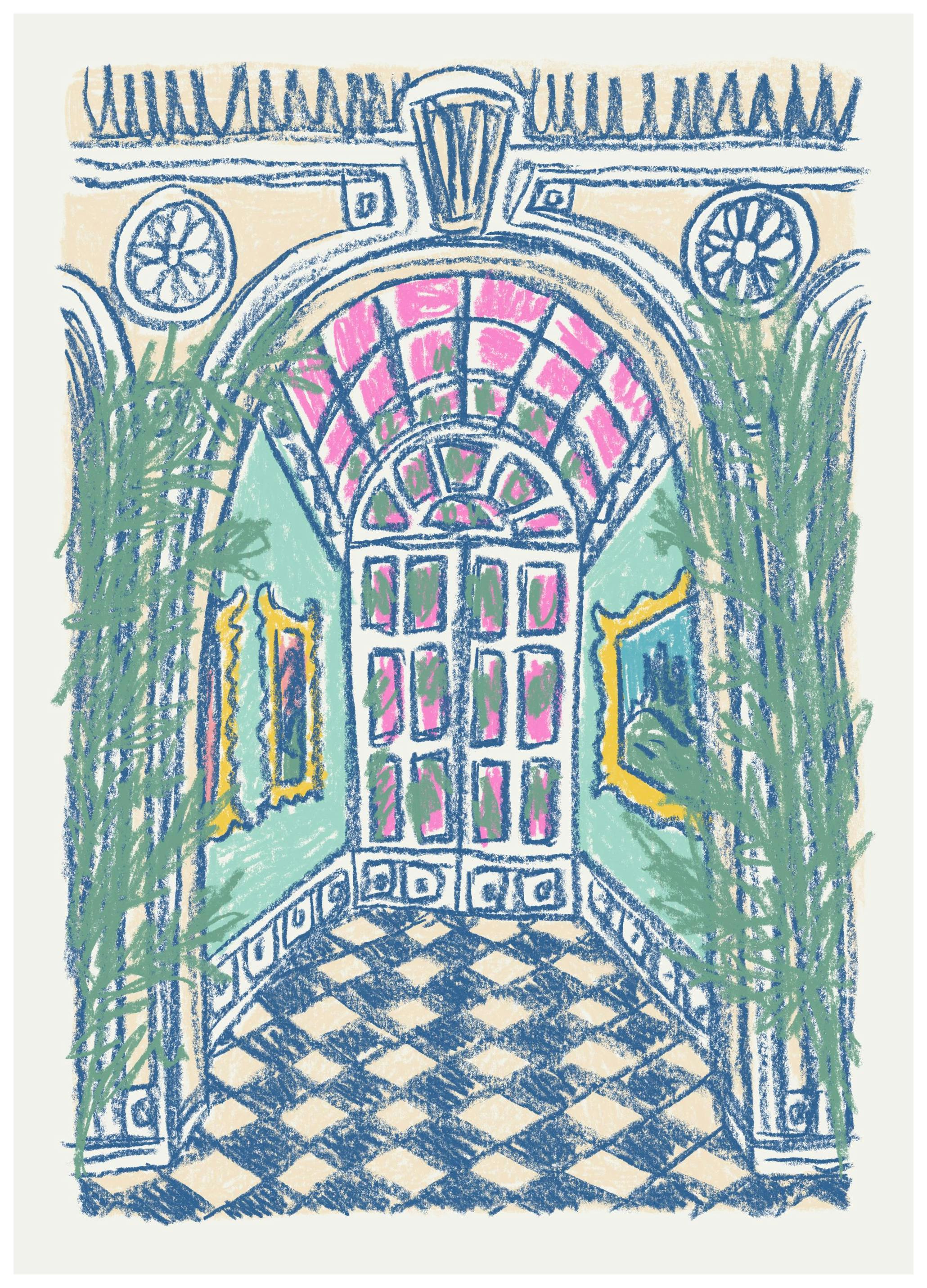 Grand Palace Hallway Plakat (30x40 cm)- Ilustracje