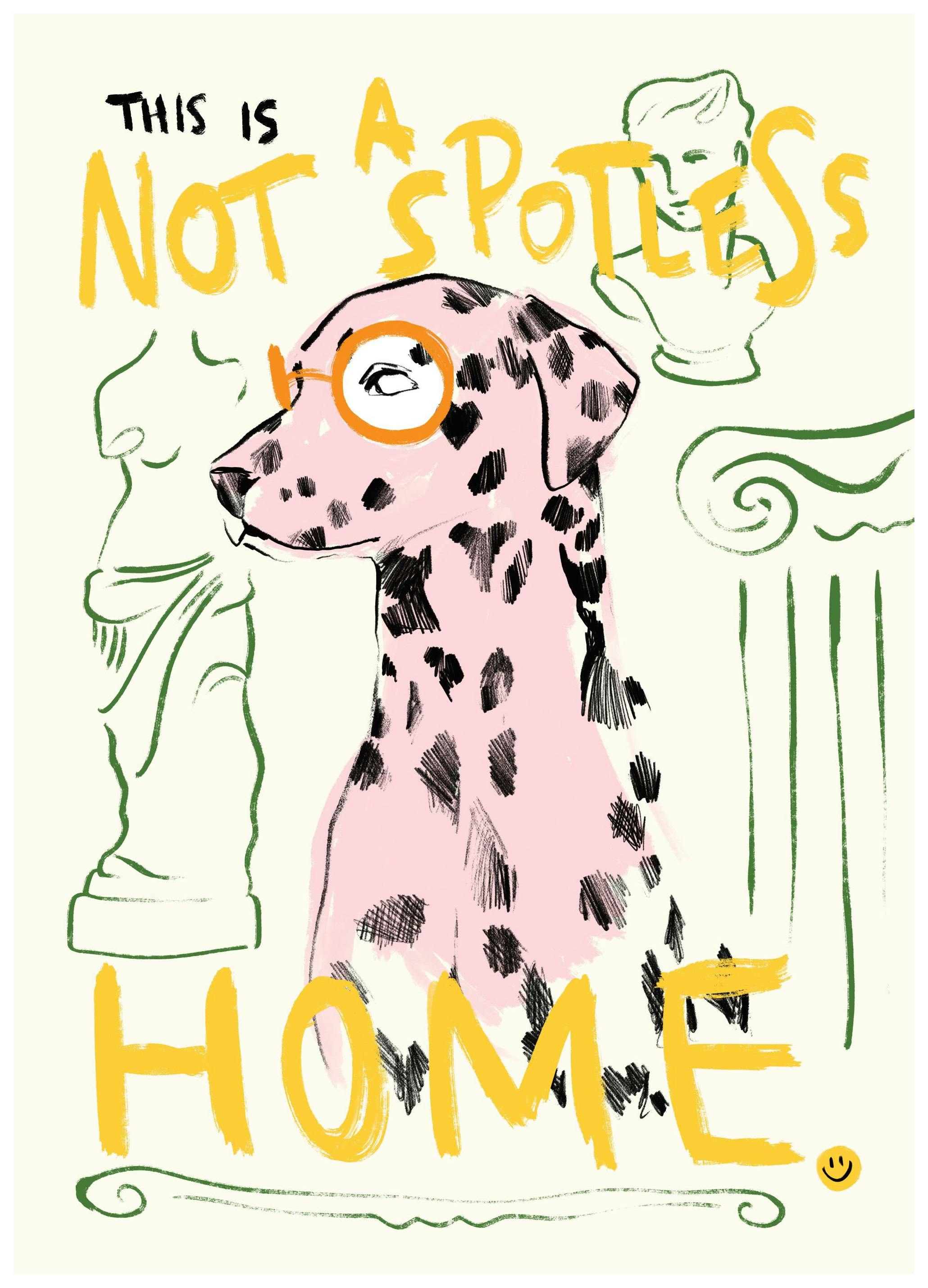 Not a Spotless Home Poster (50x70 cm)