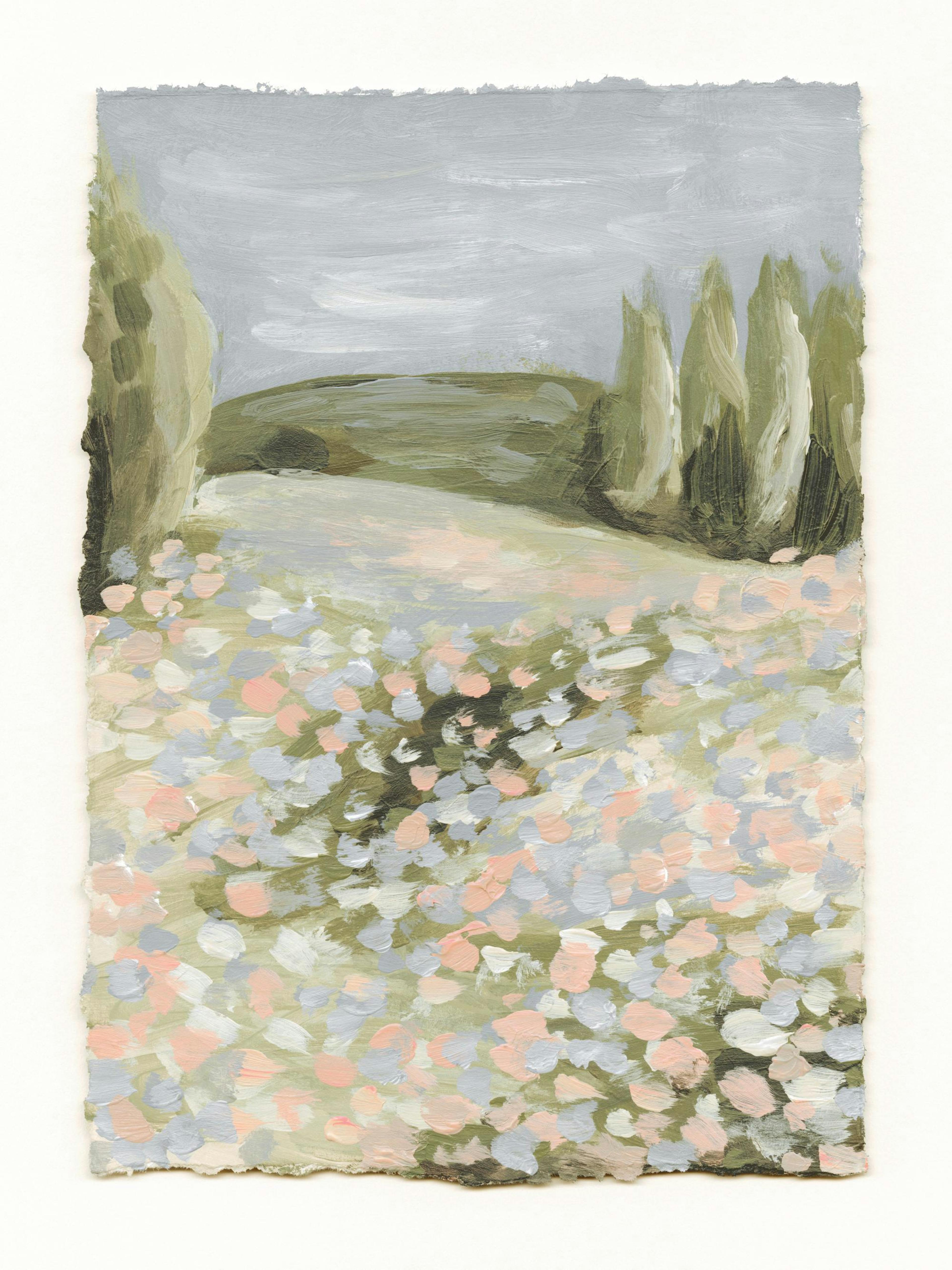 Floral Landscape Poster