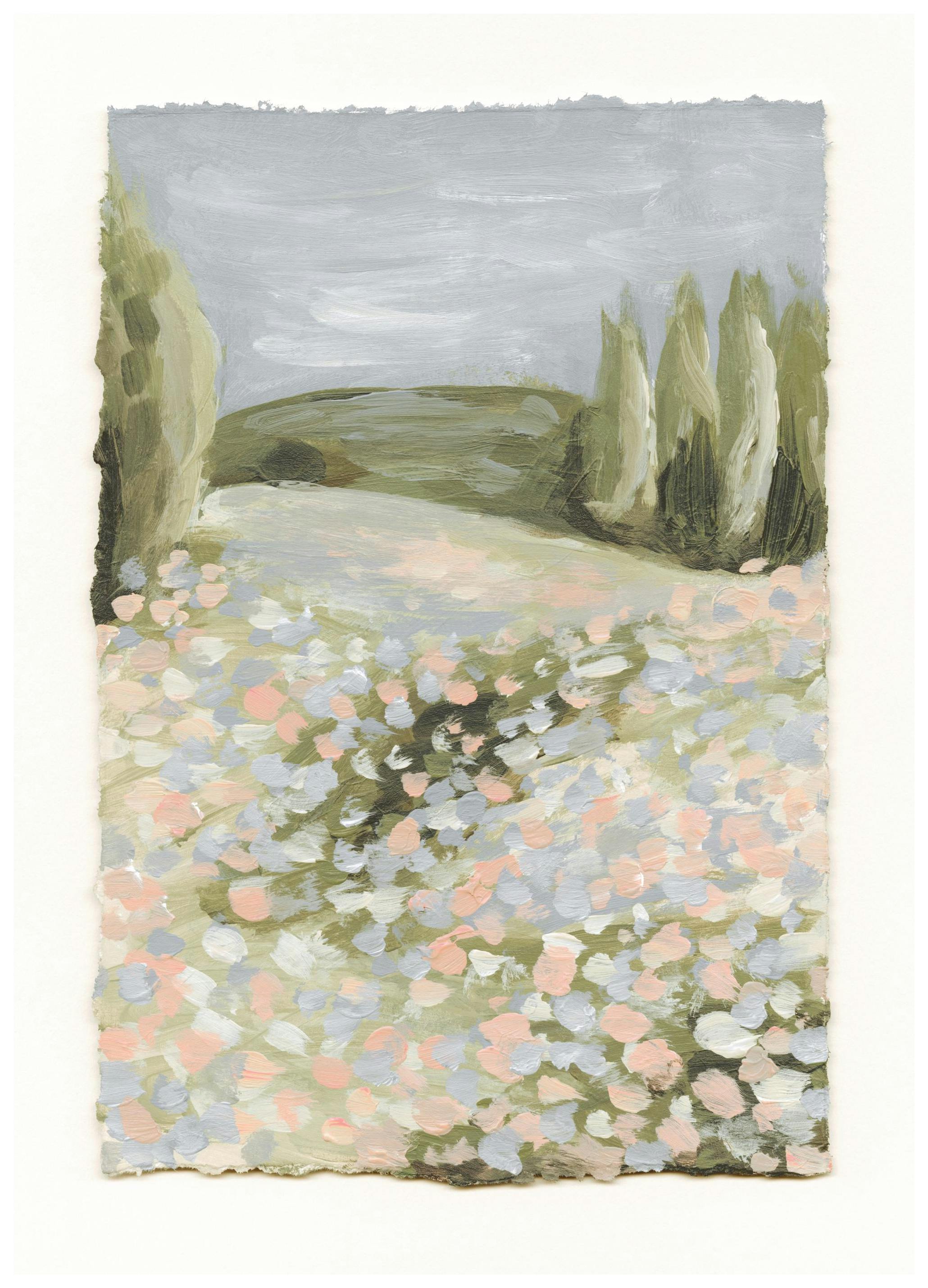 Floral Landscape Poster (30x40 cm) - Schilderijen